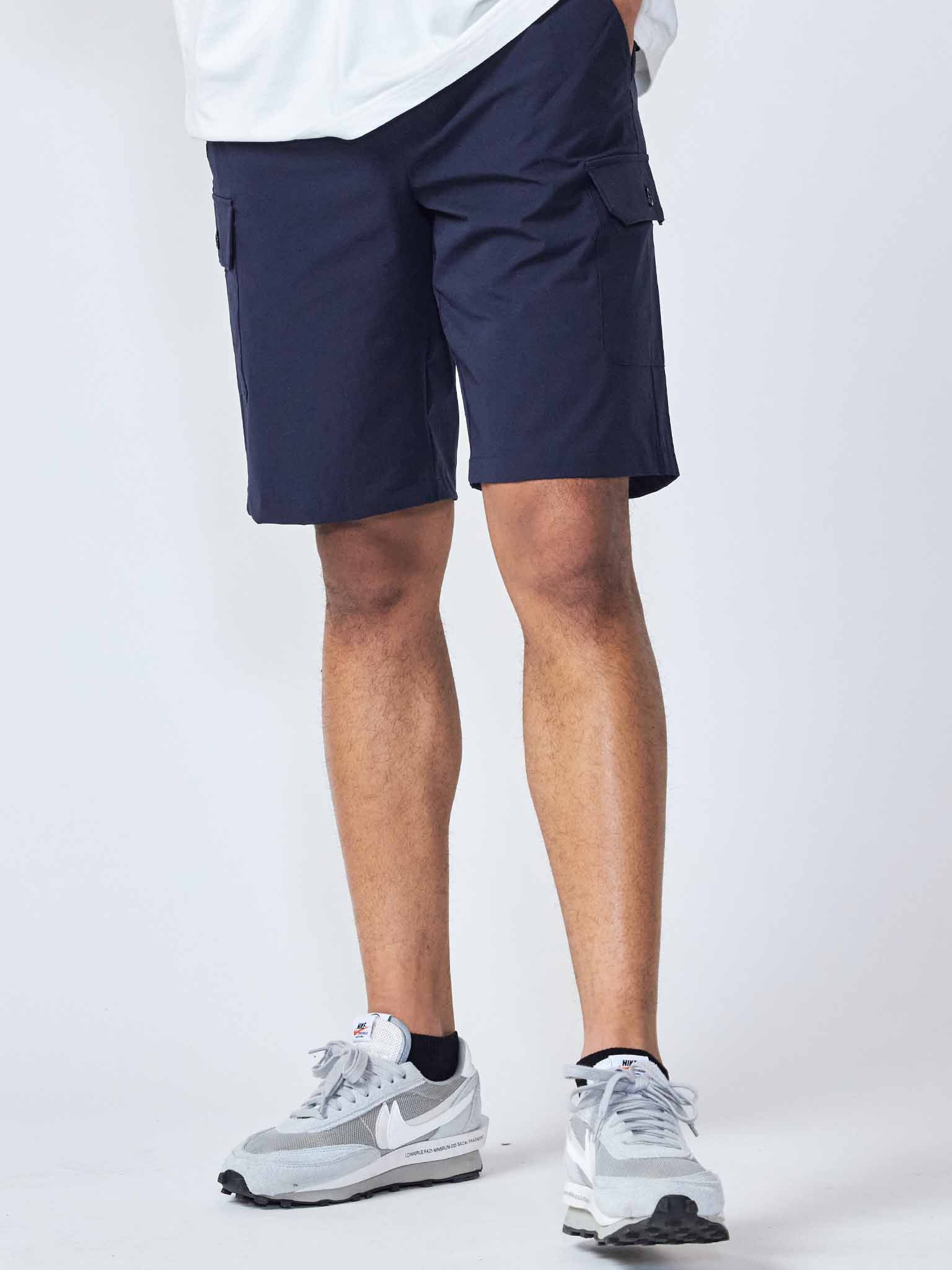 Ripstop stretch nylon cargo shorts