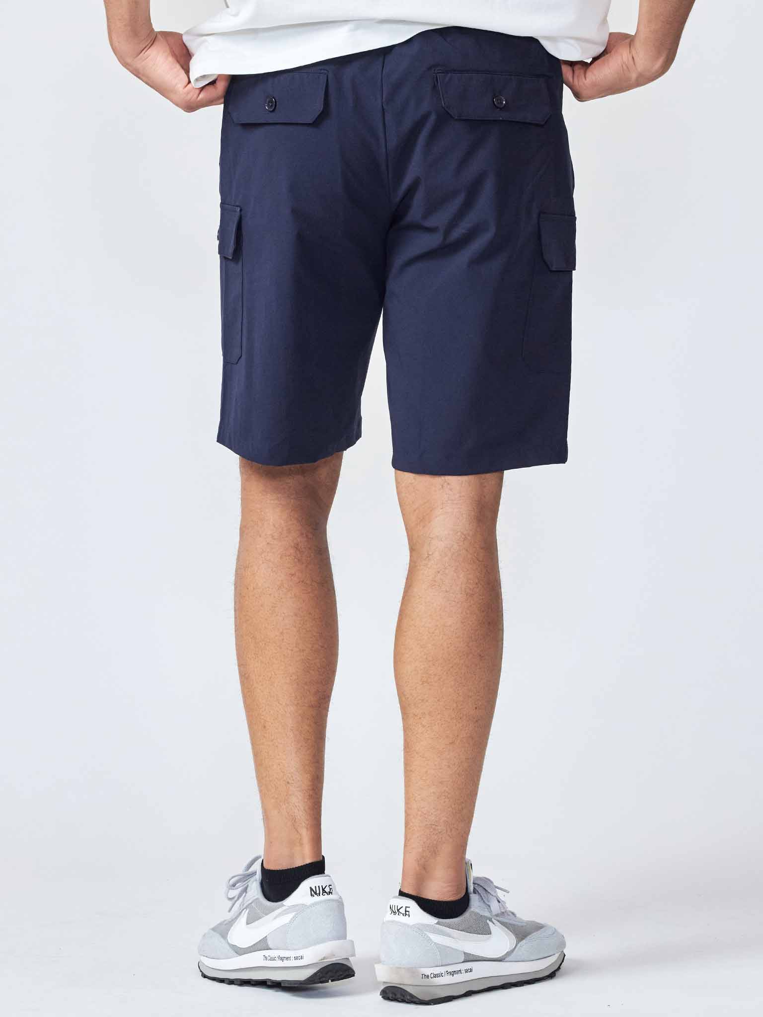 Ripstop stretch nylon cargo shorts