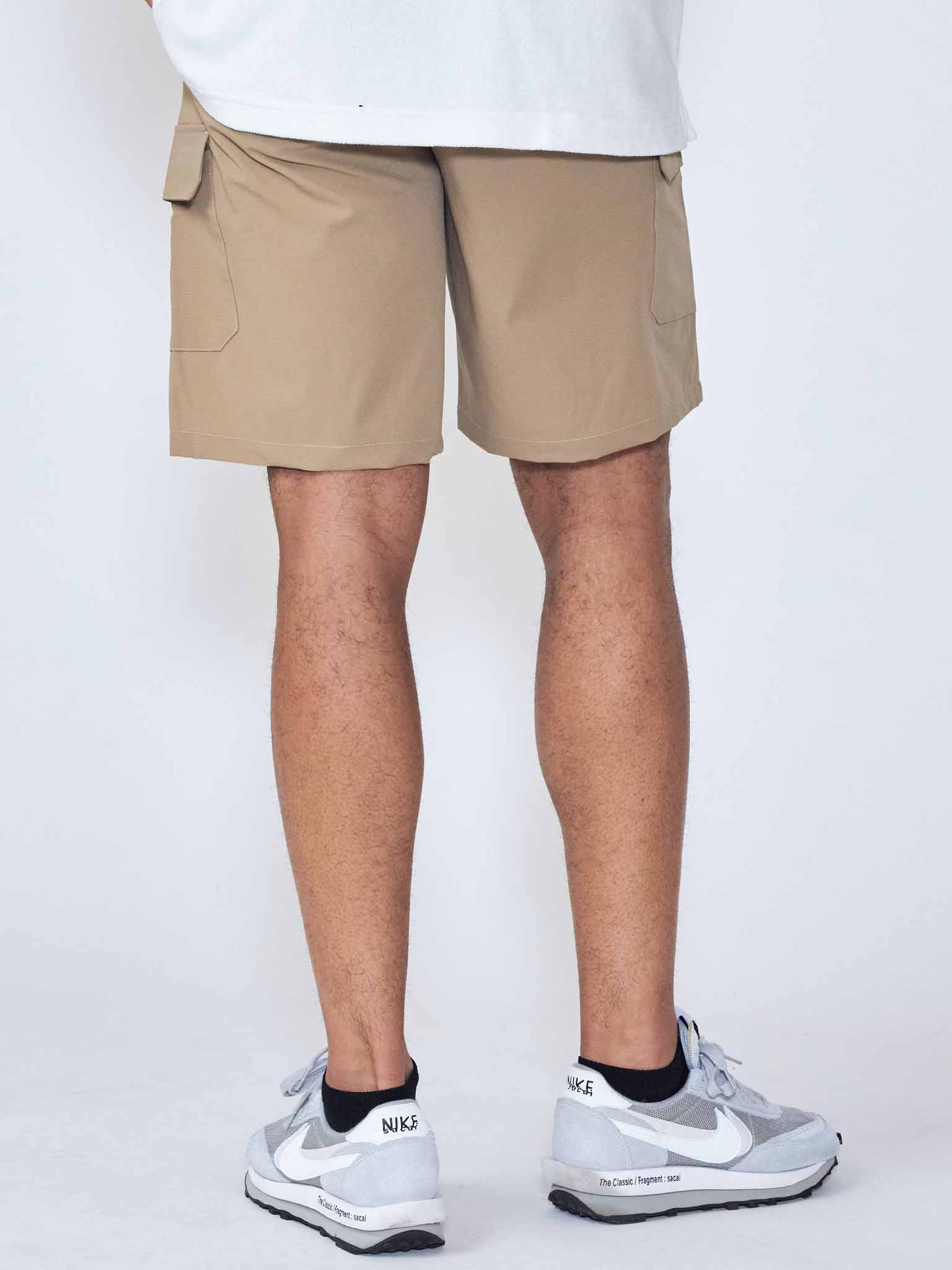 Ripstop stretch nylon cargo shorts