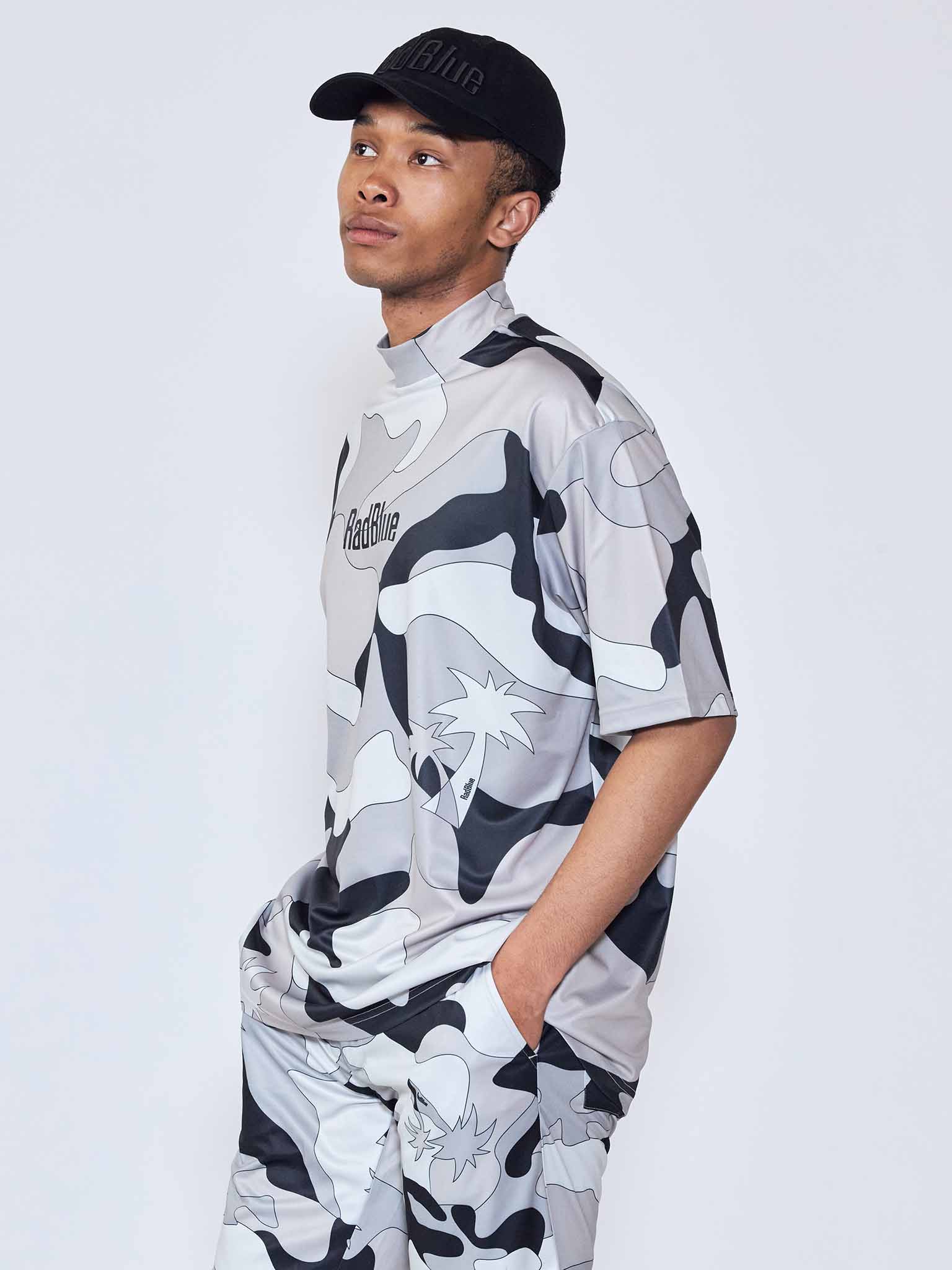 リラックスモックネック ショートスリーブ 【Palm camo】