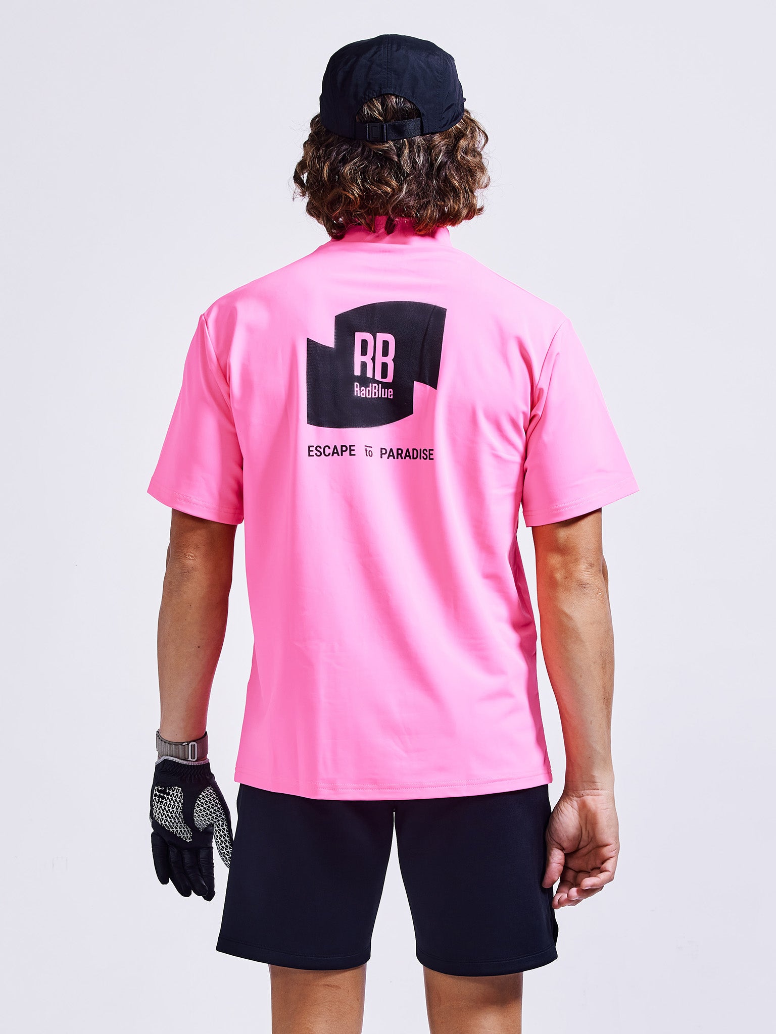 カラーストレッチモックネックS/S【logo】