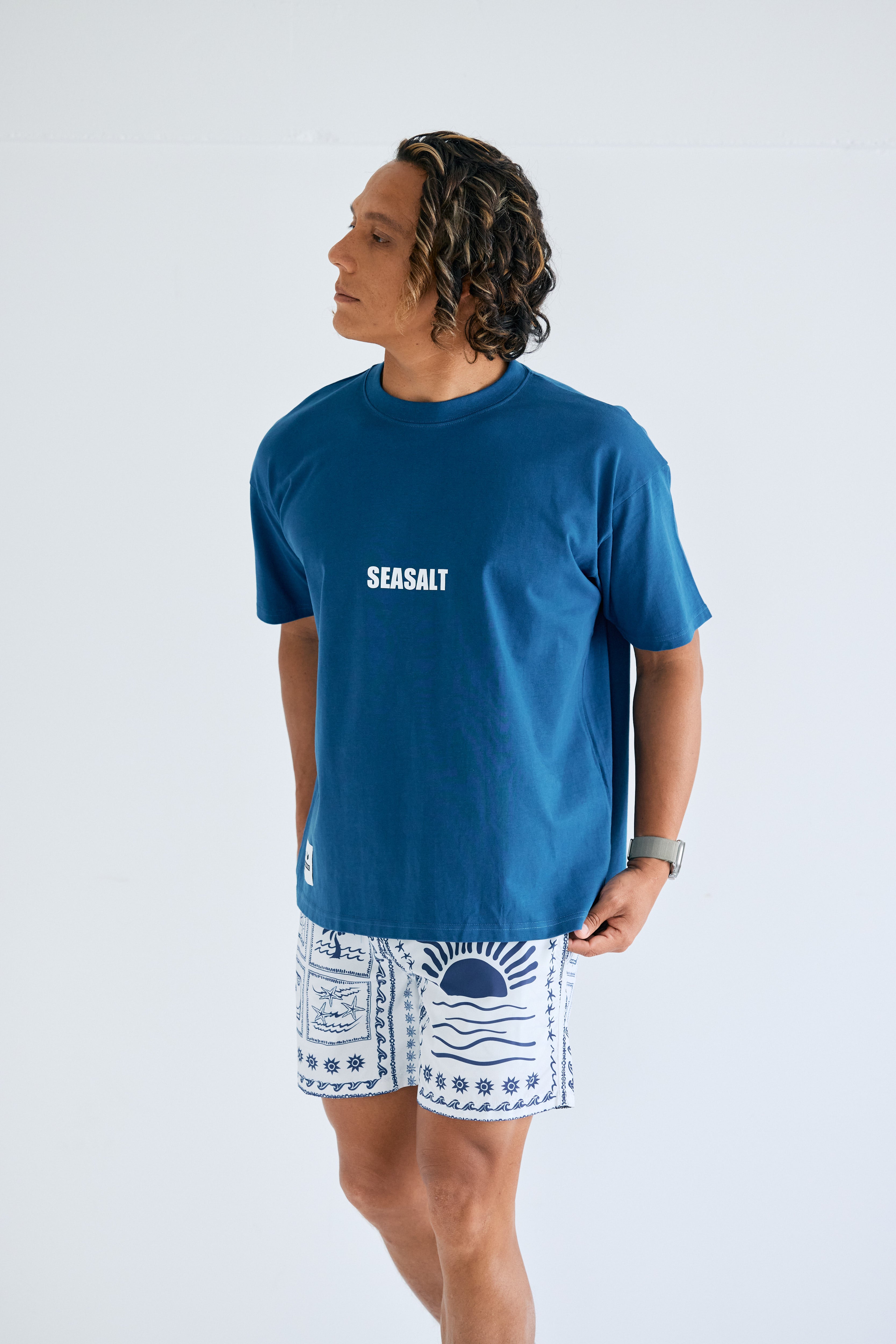 DrySilkyCotton Tshirt【seasalt】