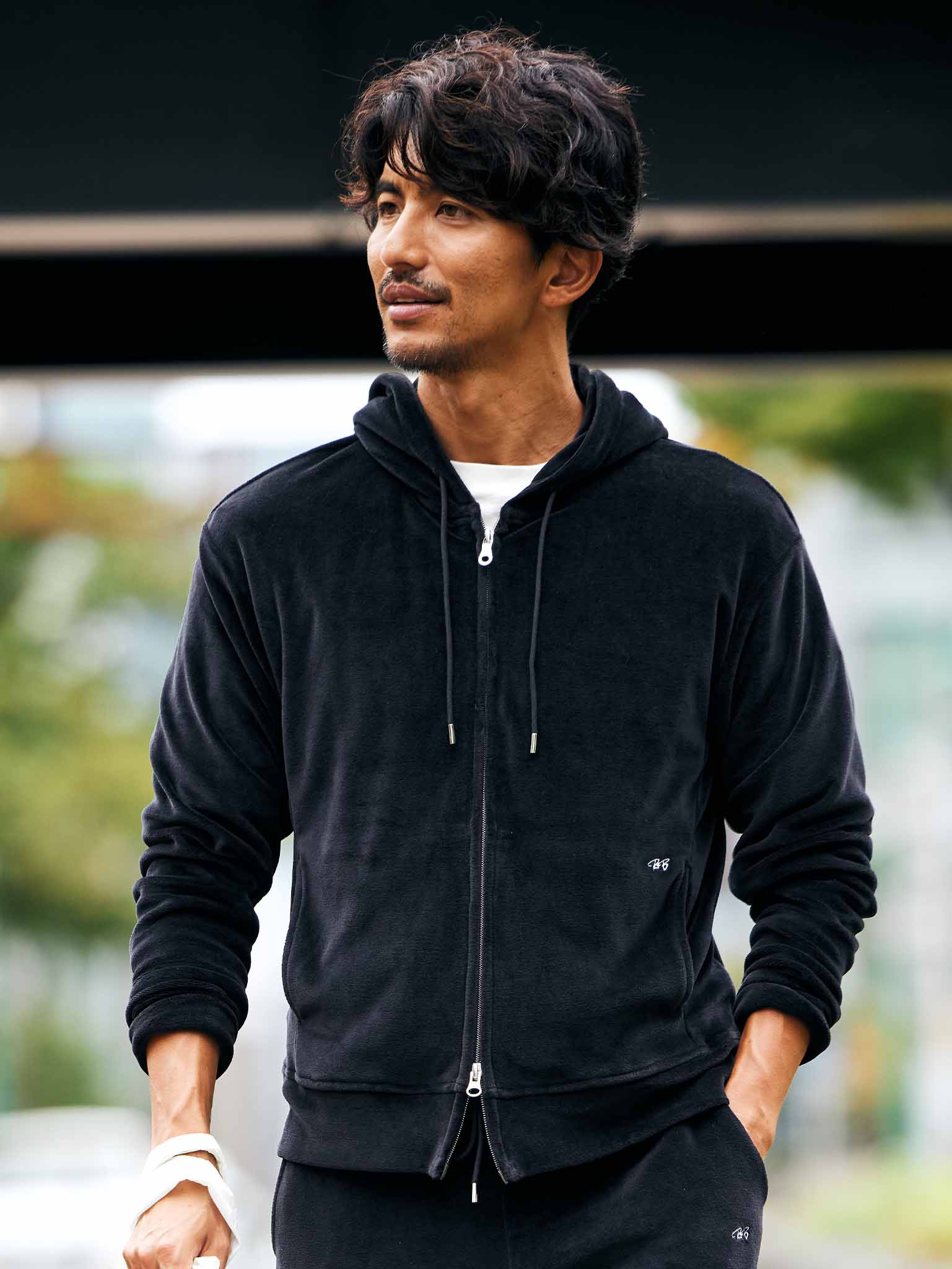 “RB  Collection”VELOR W-ZIP HOODIE