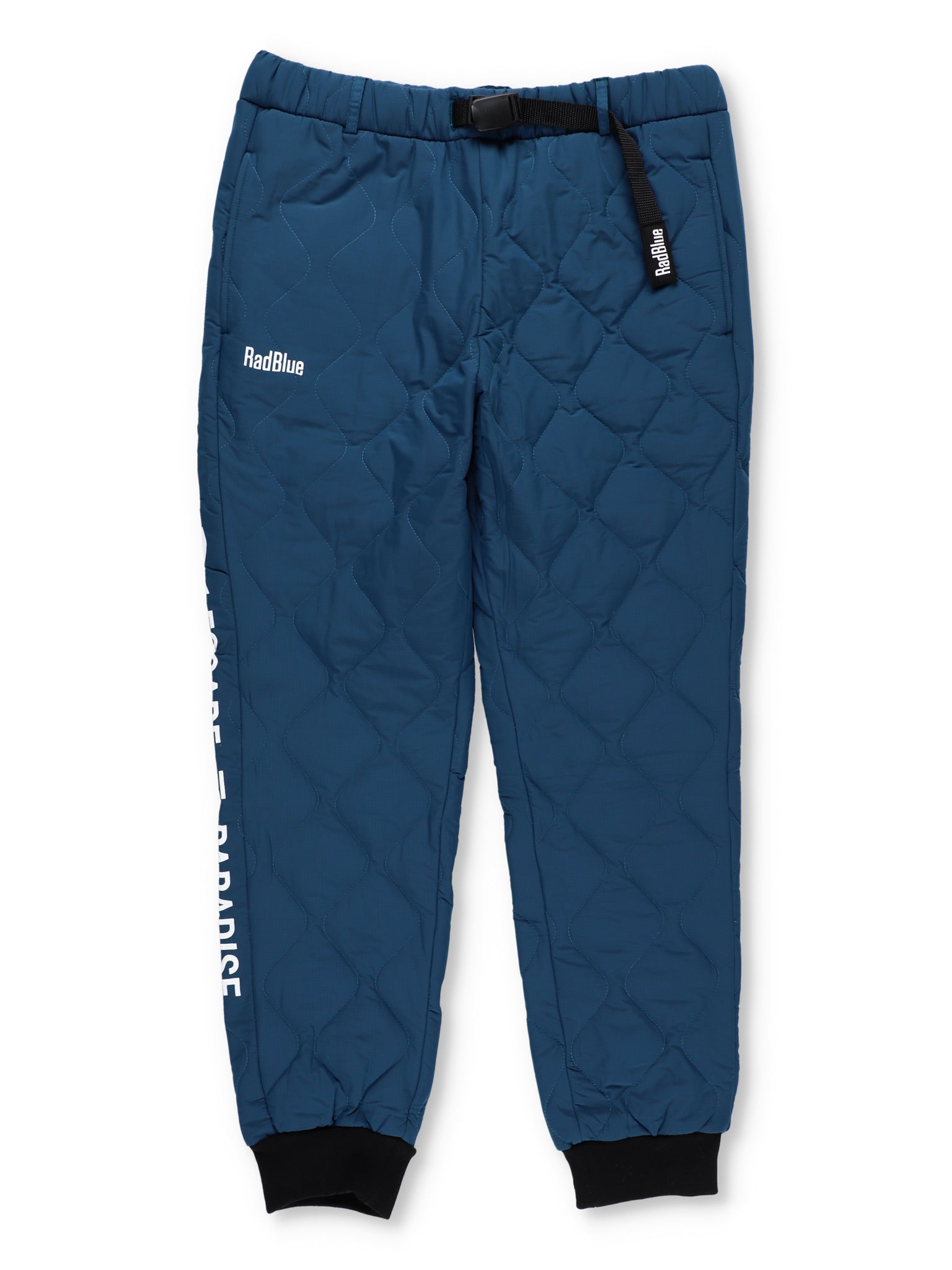 Quilted wide jogger pants