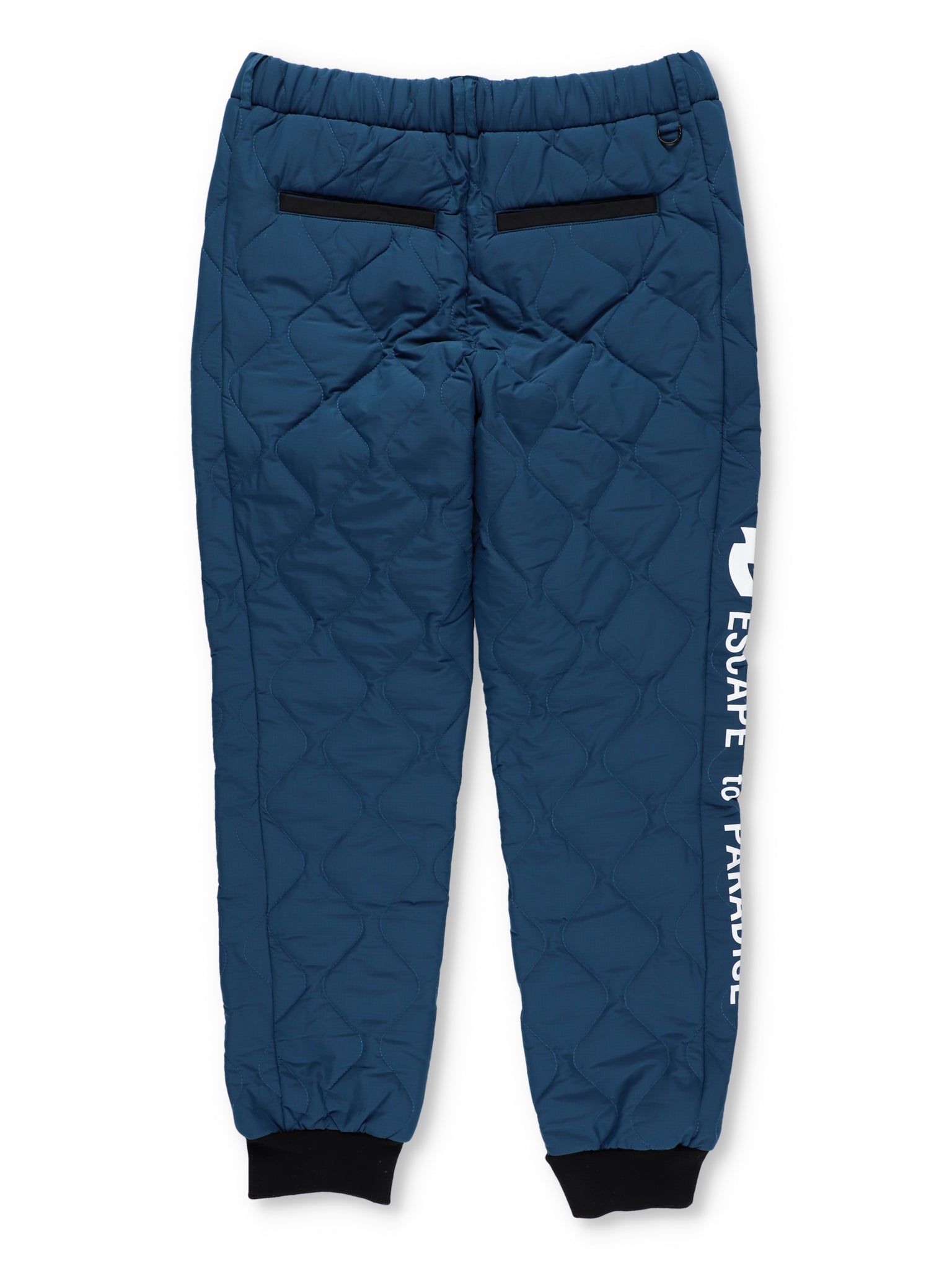 Quilted wide jogger pants