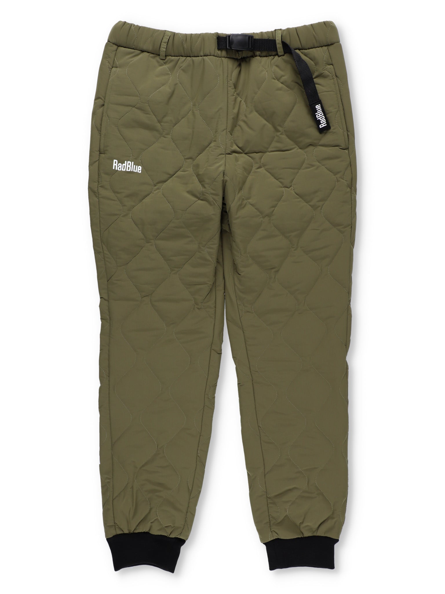 Quilted wide jogger pants