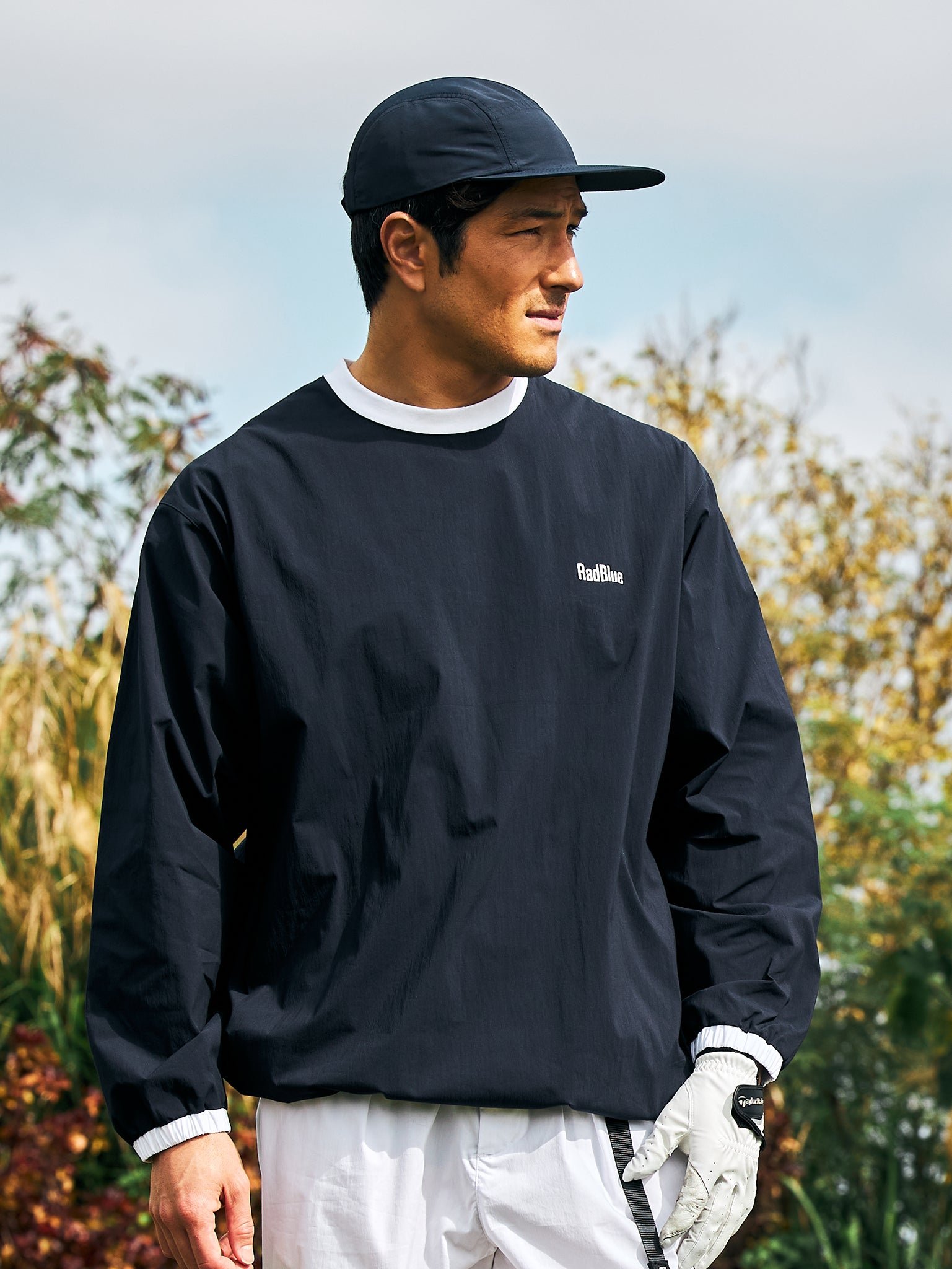 テックコットンナイロンプルオーバー【logo】