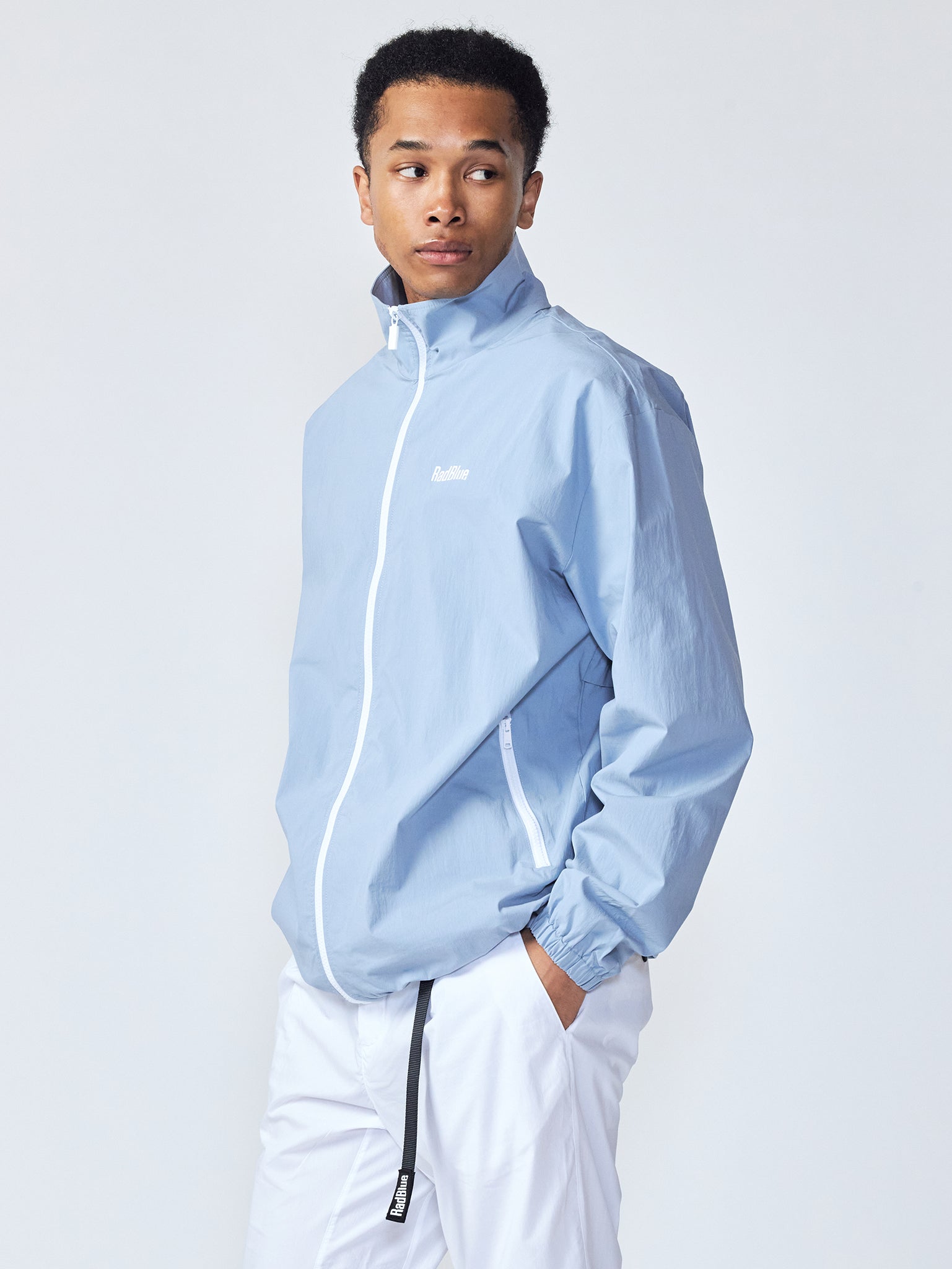 Tech Cotton Nylon Track Jacket