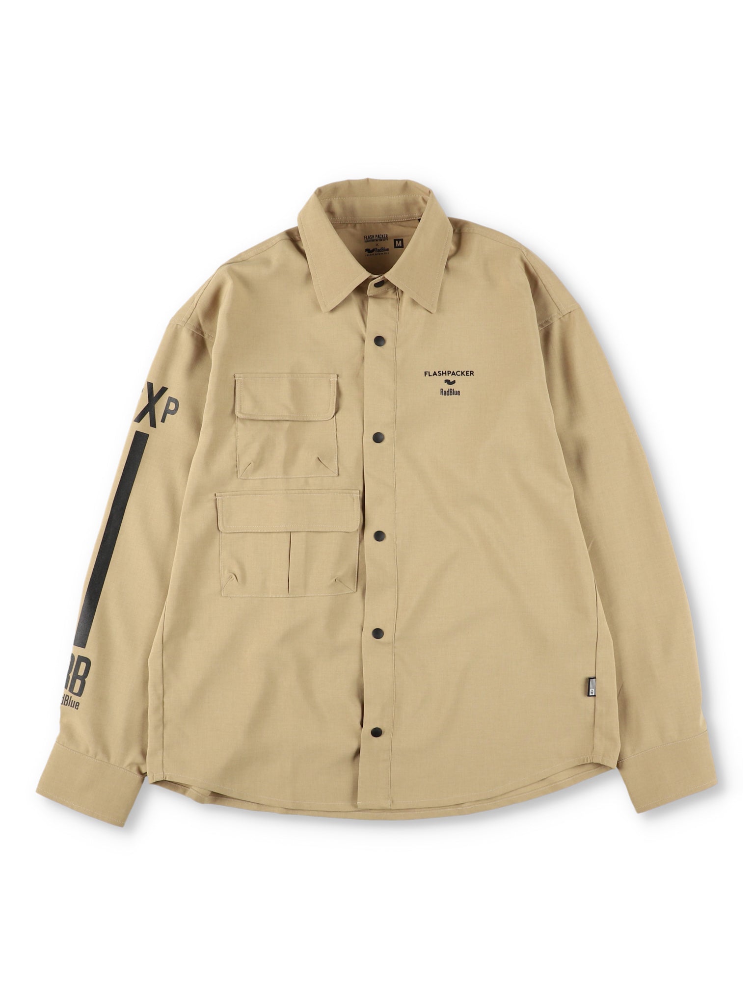 Reflax®RadBlue ×FlashPackerストレッチリネンライクシャツ