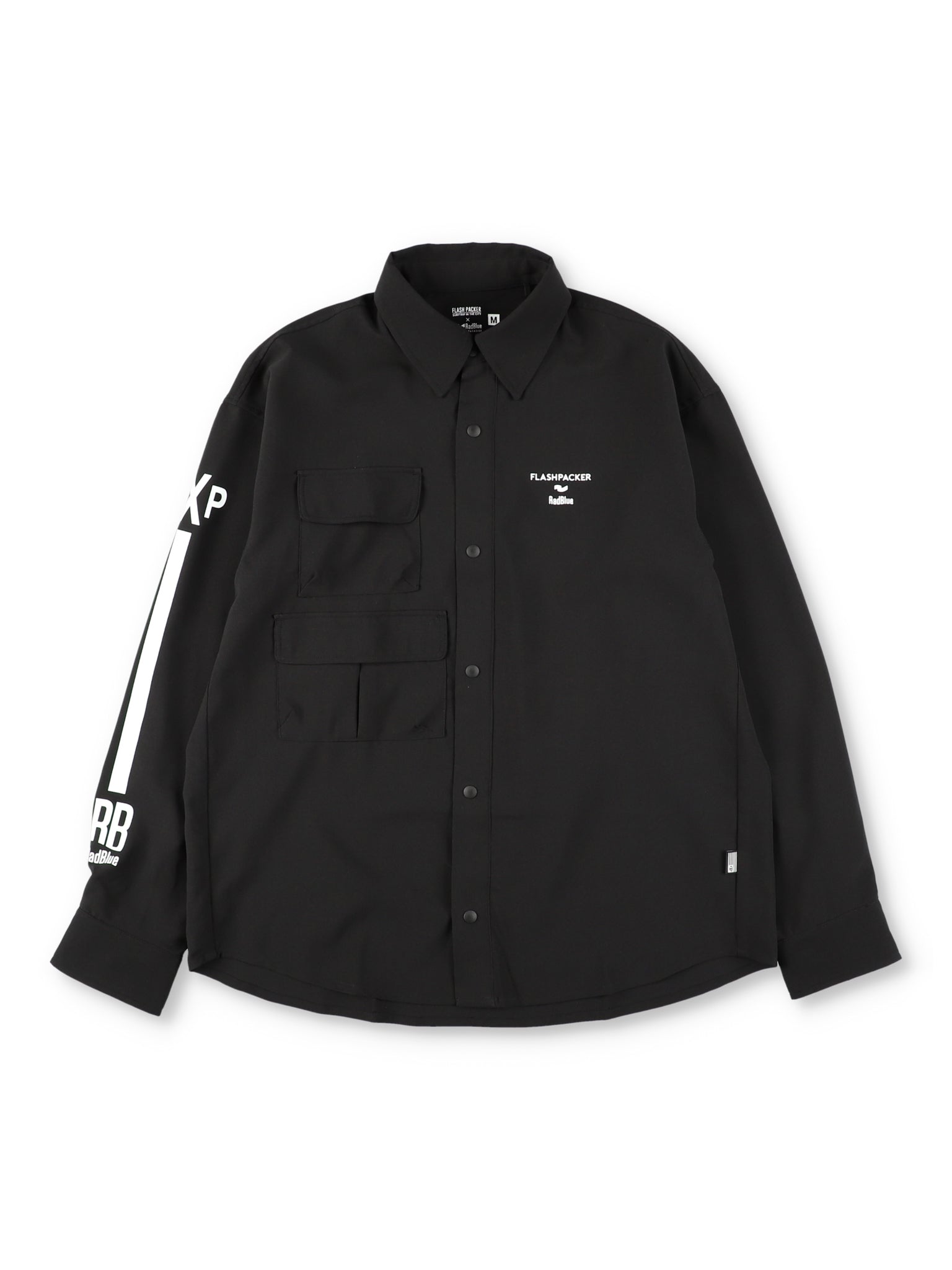 Reflax®RadBlue ×FlashPackerストレッチリネンライクシャツ