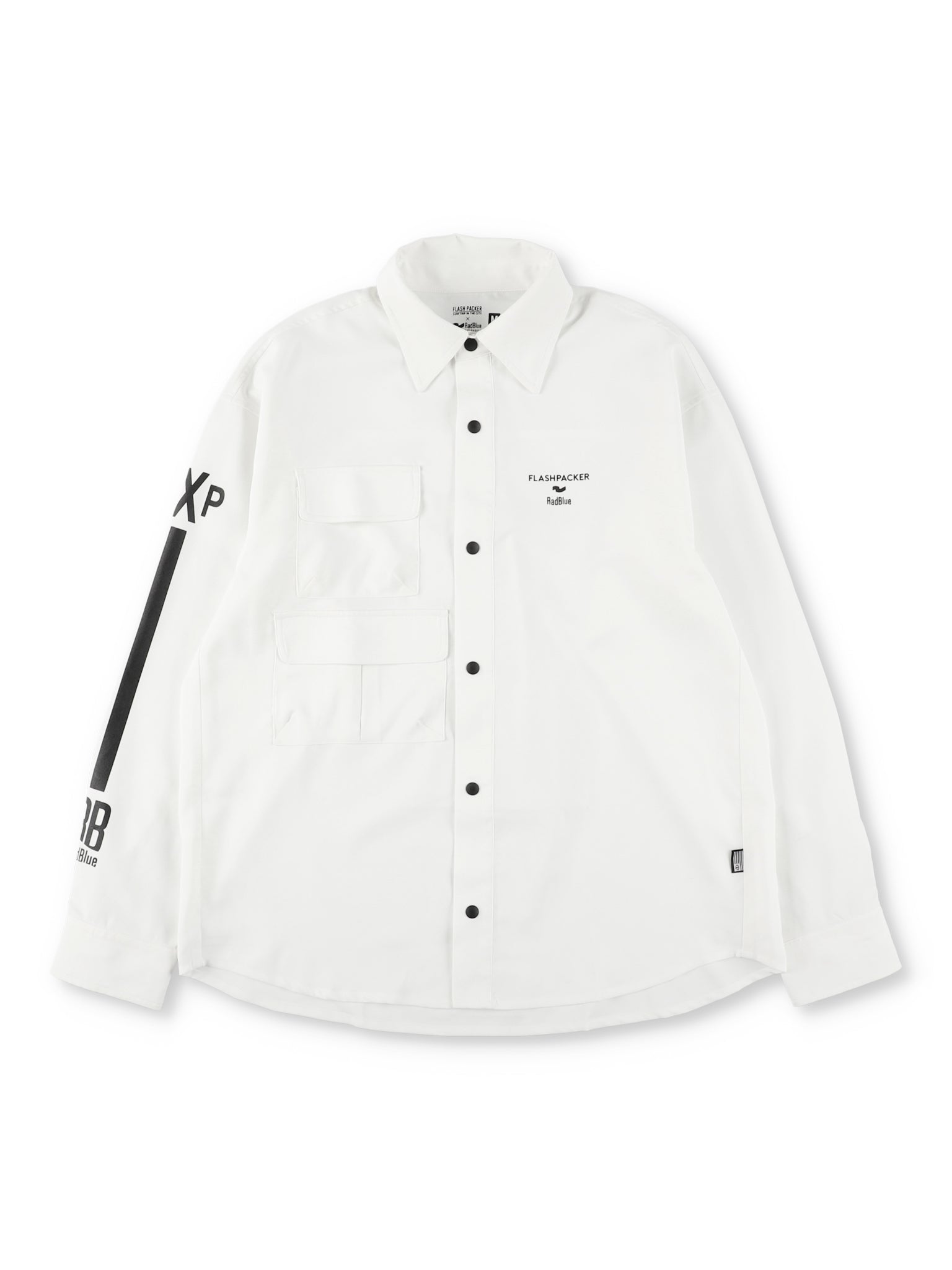 Reflax®RadBlue ×FlashPackerストレッチリネンライクシャツ