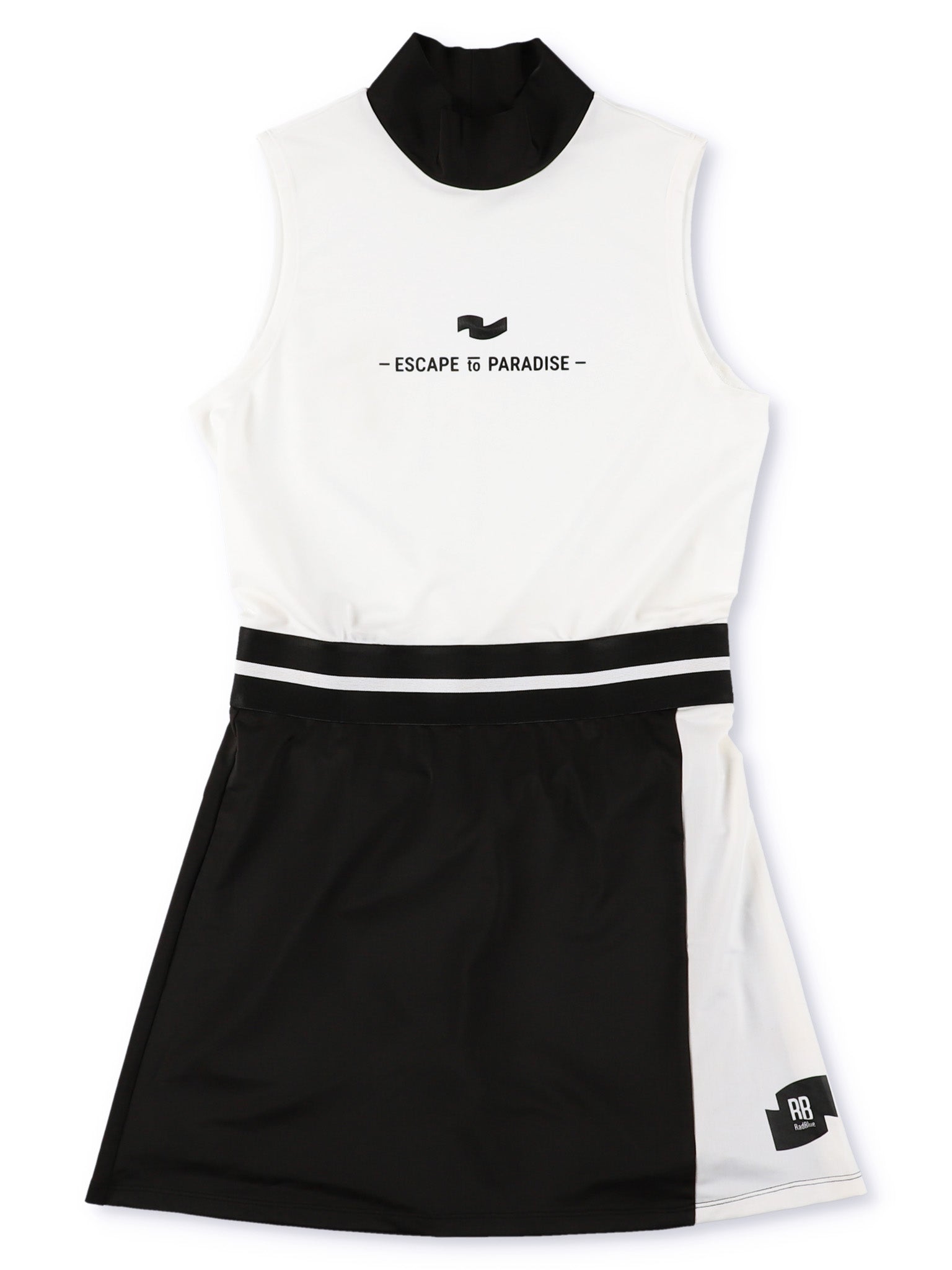 PHABOL® Mock Neck Sleeveless Dress