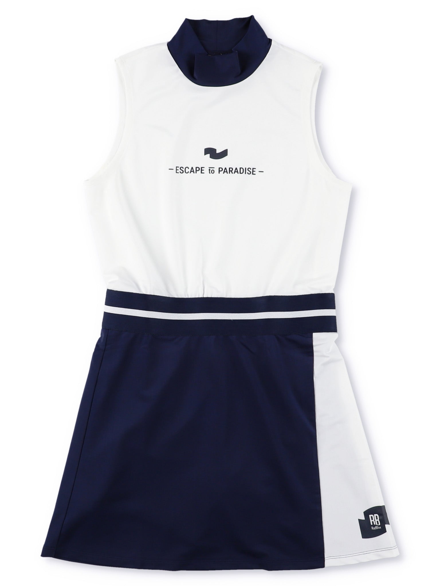 PHABOL® Mock Neck Sleeveless Dress