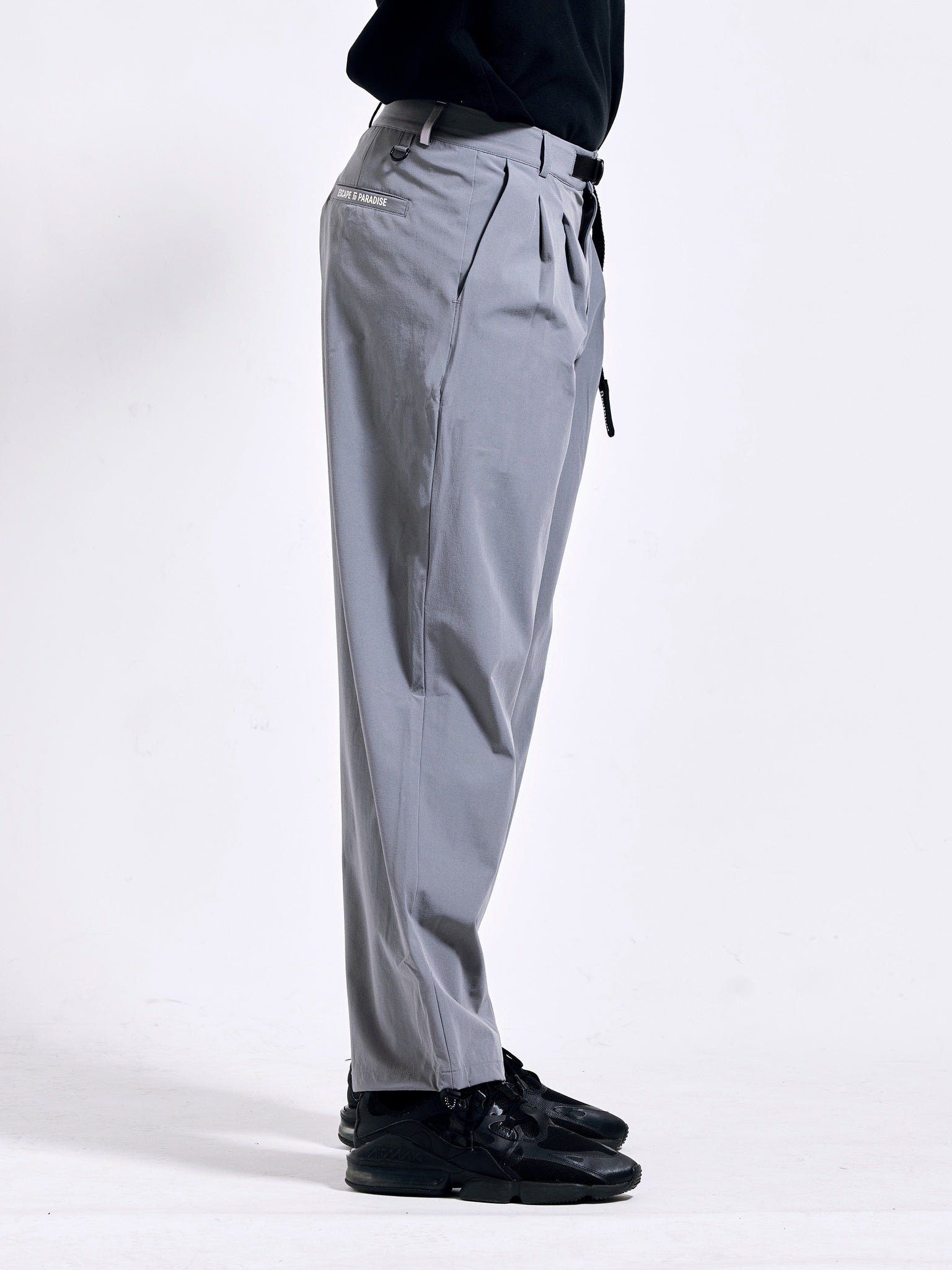 90's nylon wide jogger pants