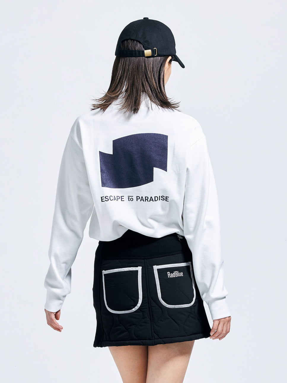 Women's ウールタッチモックネックロングスリーブ