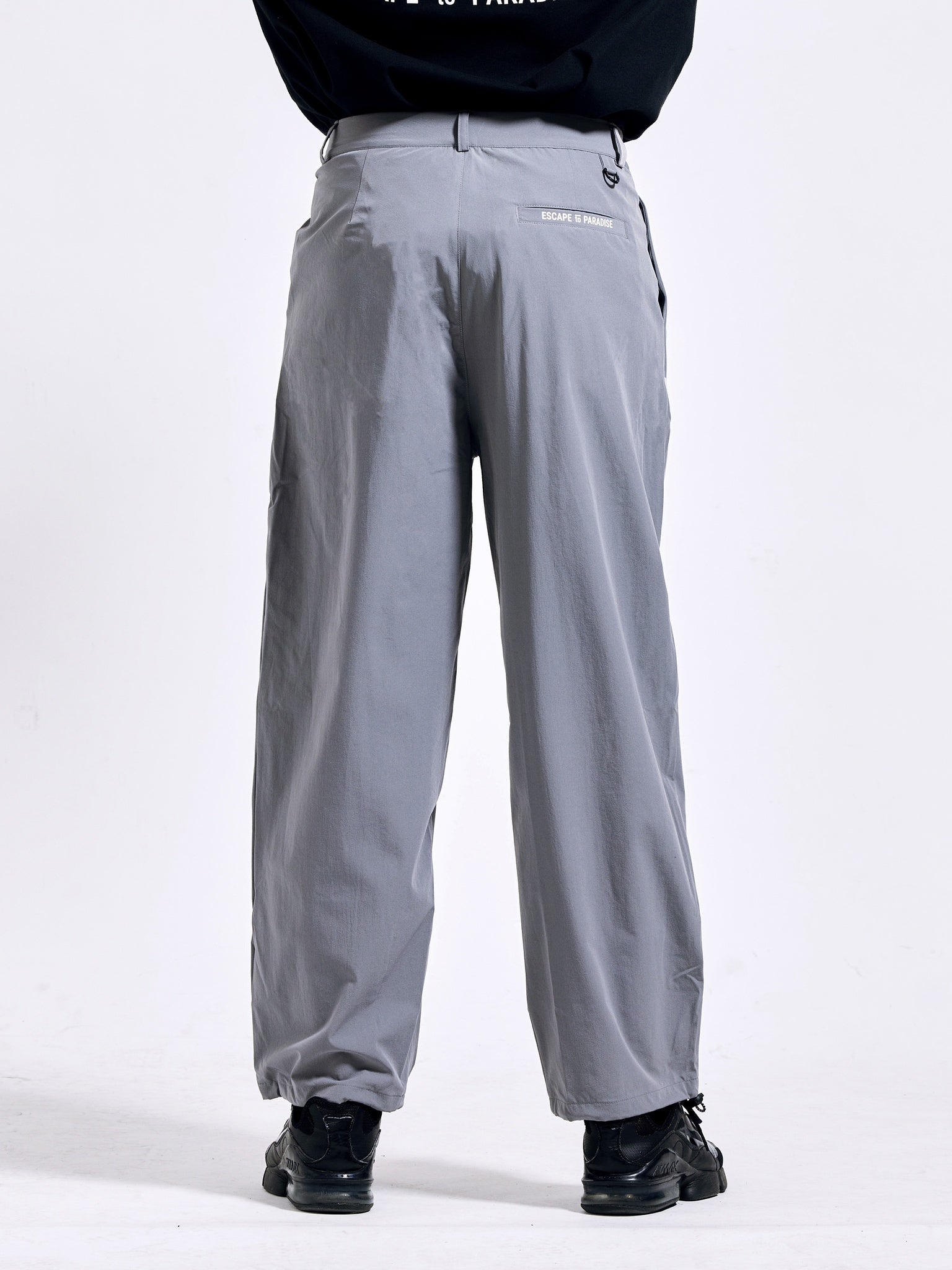 90's nylon wide jogger pants
