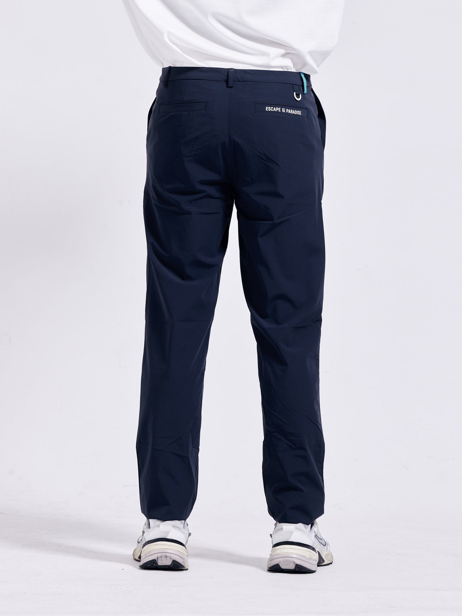Stretch nylon tapered golf slacks