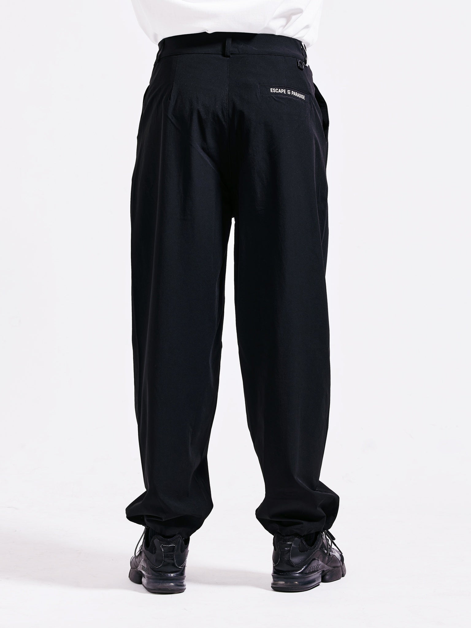 90's nylon wide jogger pants