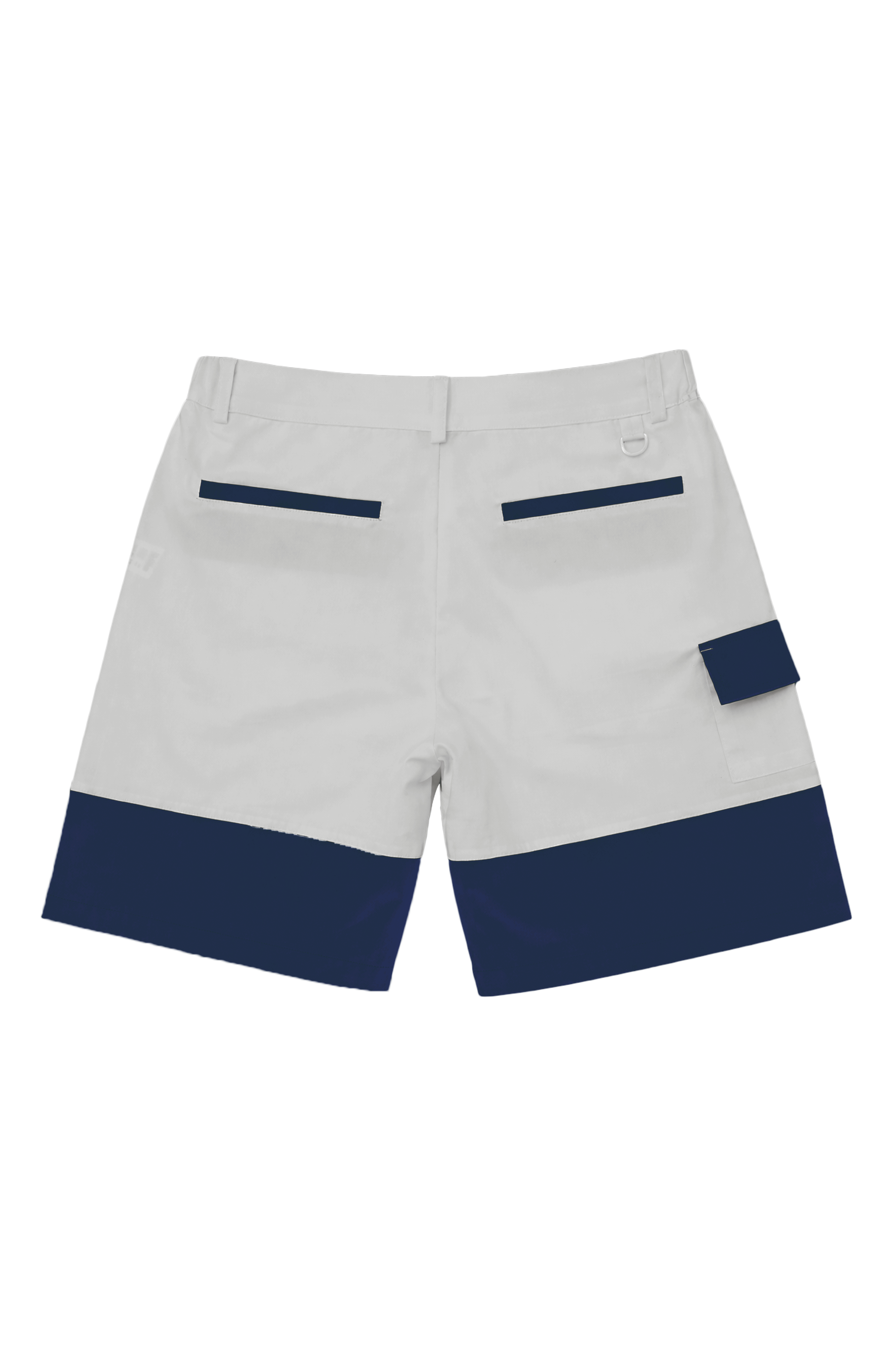 コットンナイロン バイカラーカーゴショーツ