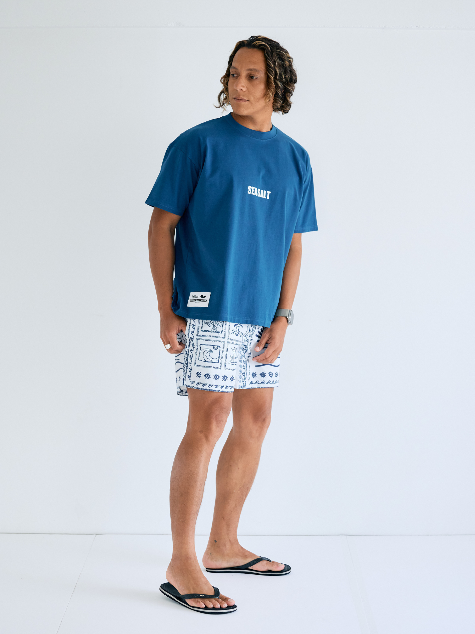 DrySilkyCotton Tshirt【seasalt】
