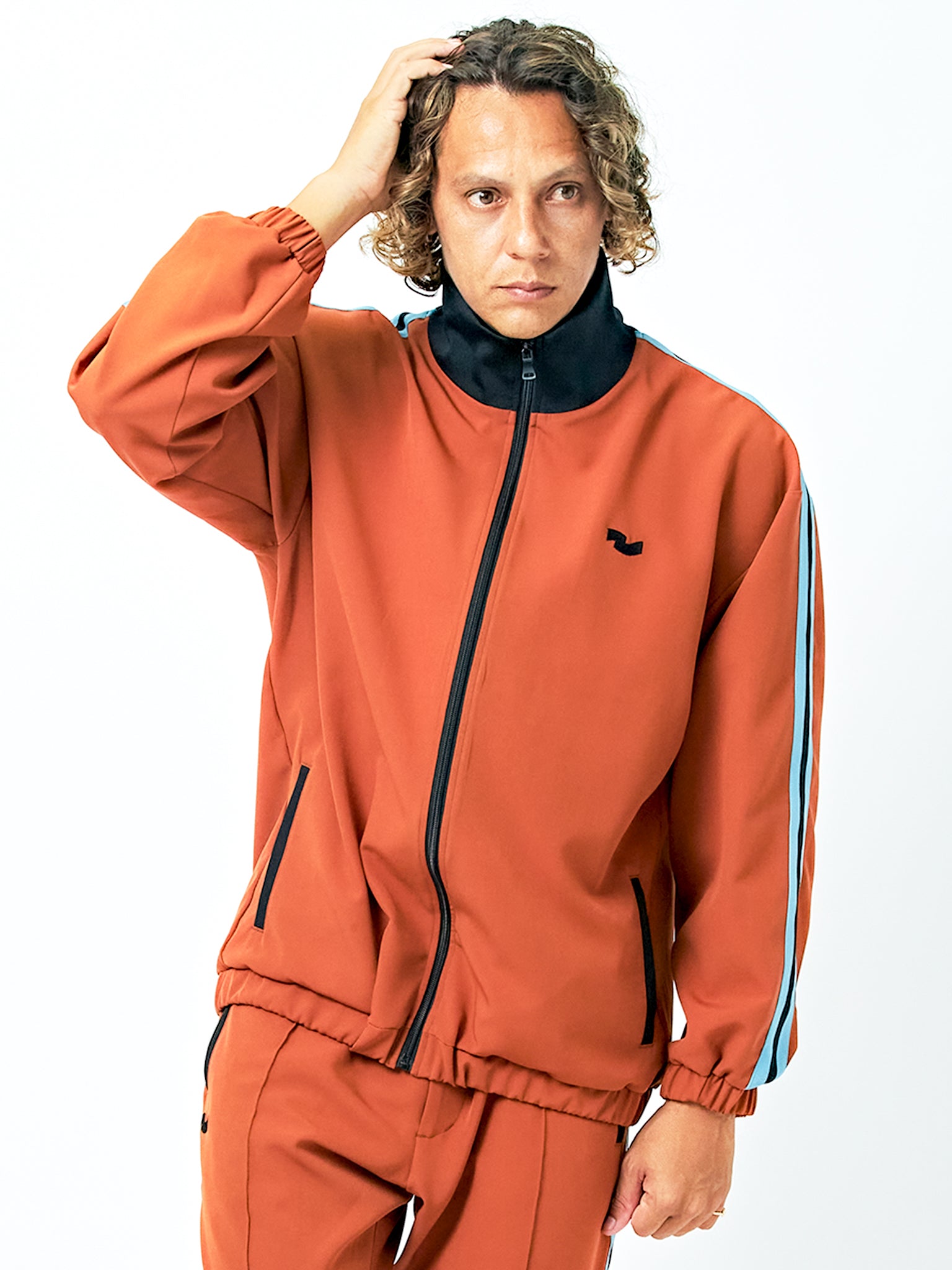 Double Cross Line Track Jacket/Unisex