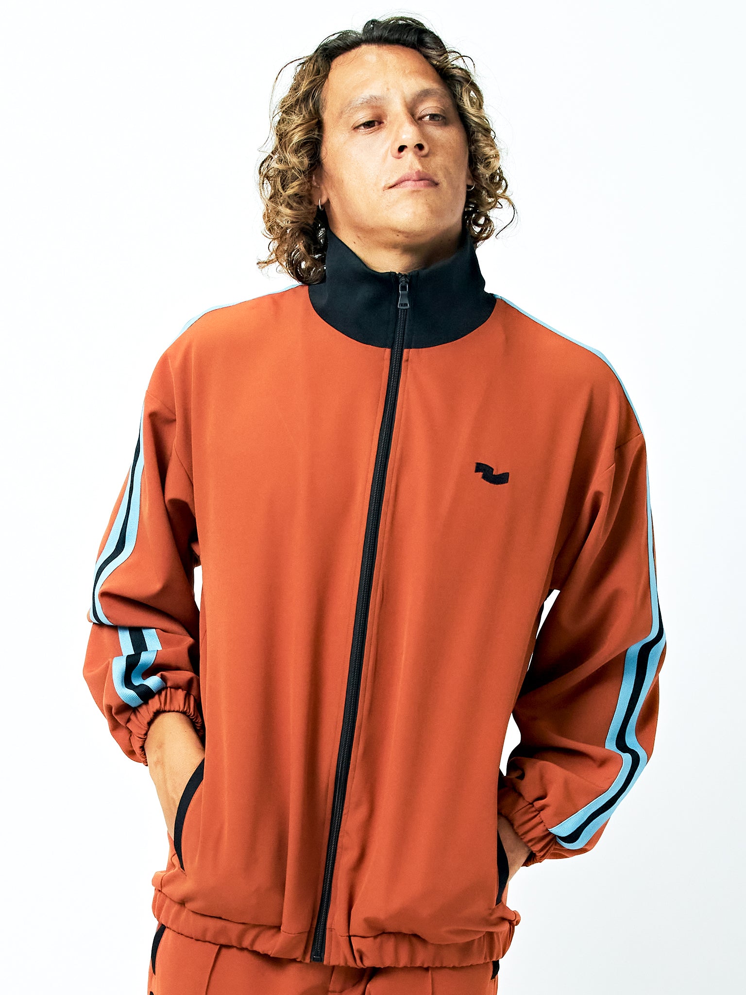 Double Cross Line Track Jacket/Unisex