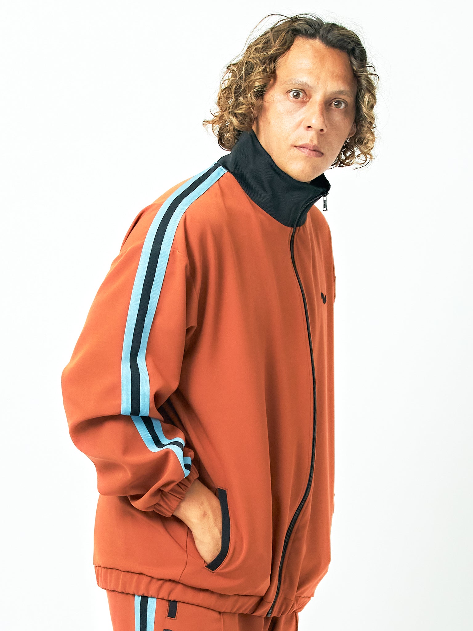Double Cross Line Track Jacket/Unisex
