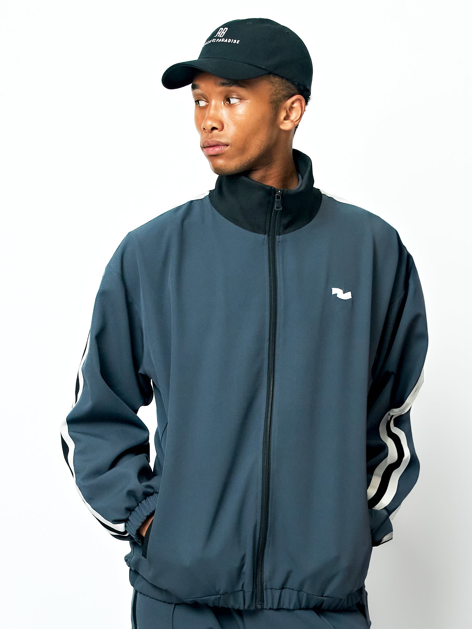 Double Cross Line Track Jacket/Unisex