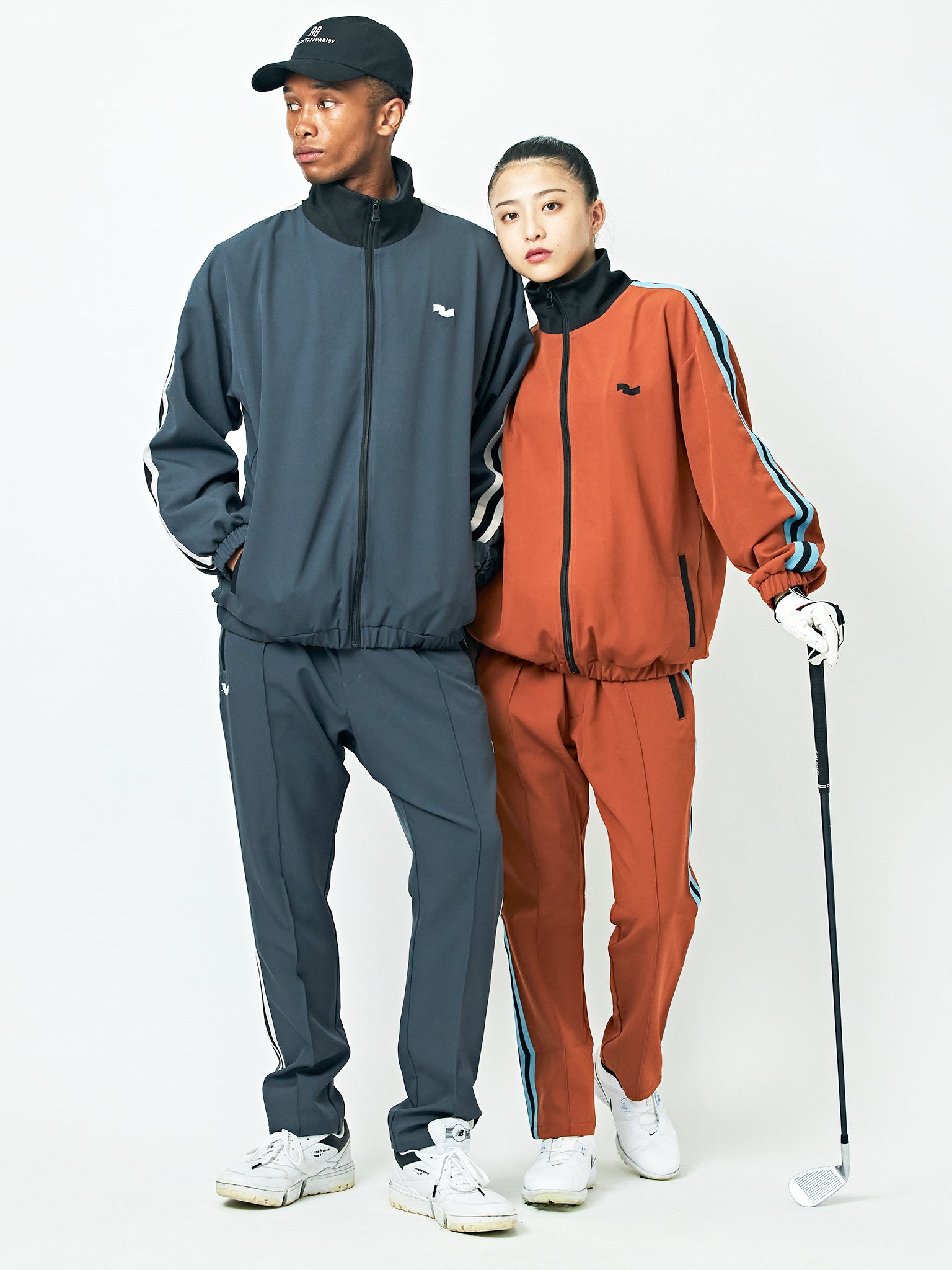 Double Cross Line Track Pants/Unisex