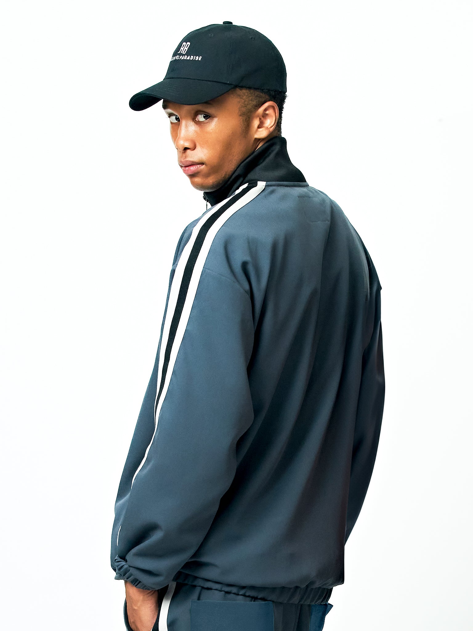 Double Cross Line Track Jacket/Unisex