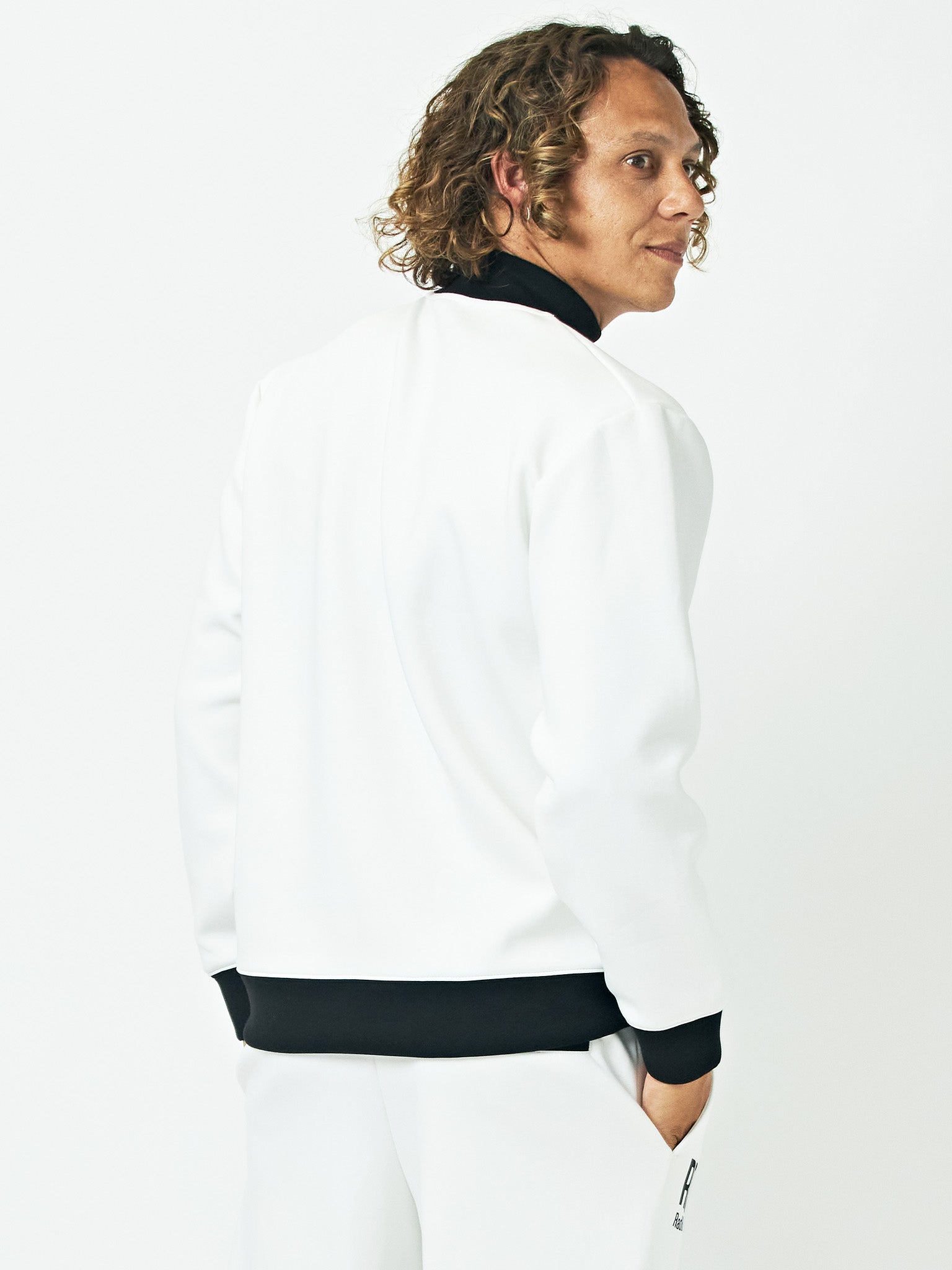 Air Tension® Two-Tone Mock Neck Sweatshirt