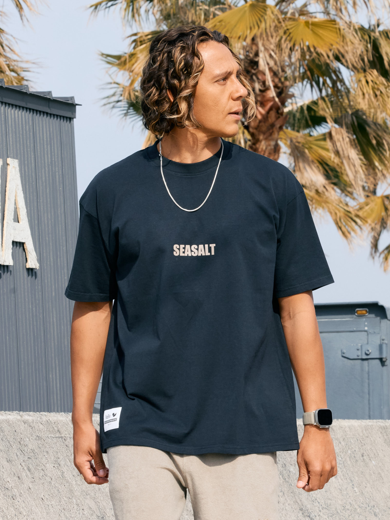 DrySilkyCotton Tshirt【seasalt】