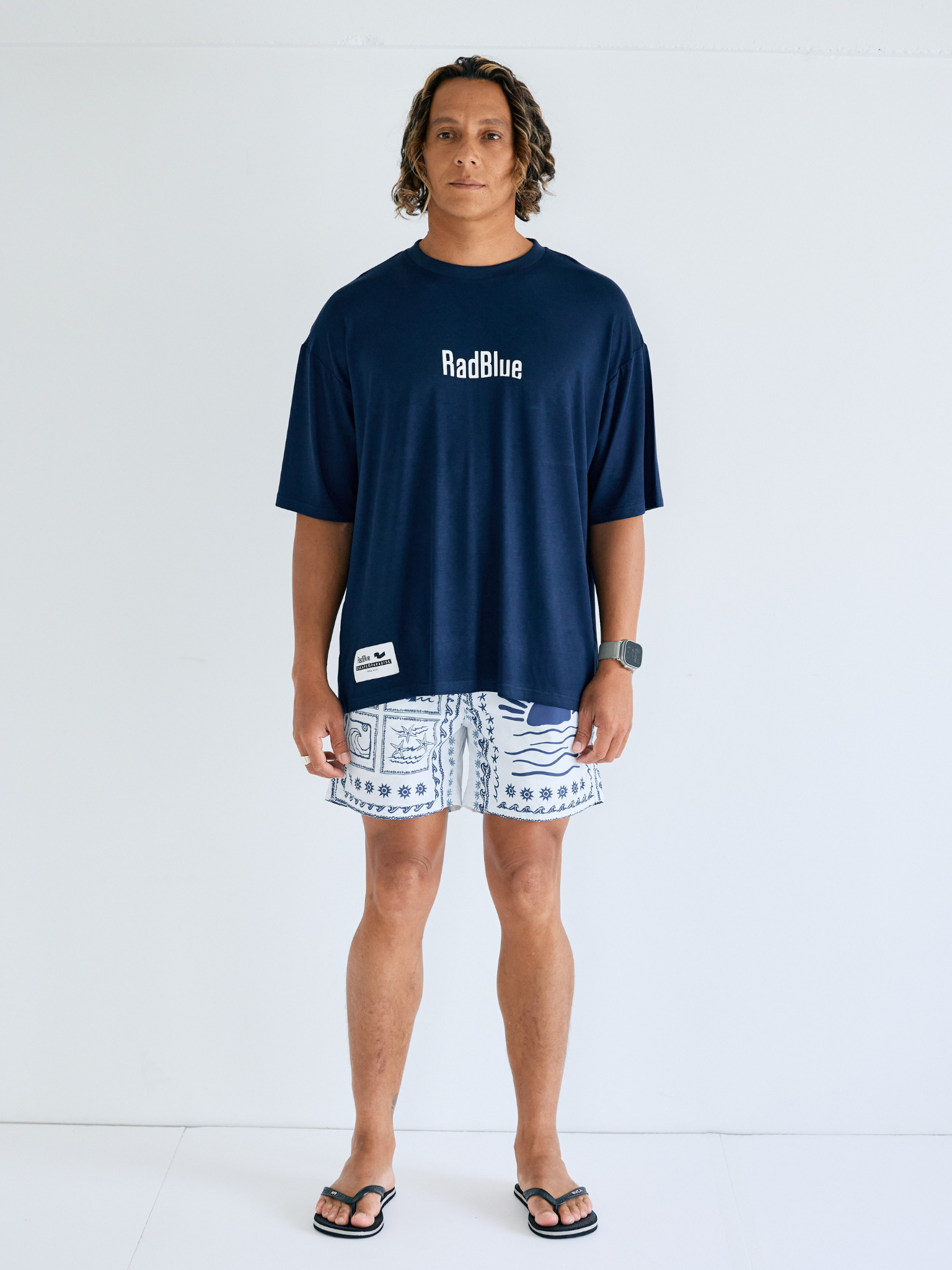 ハイブリットラッシュガードTEE