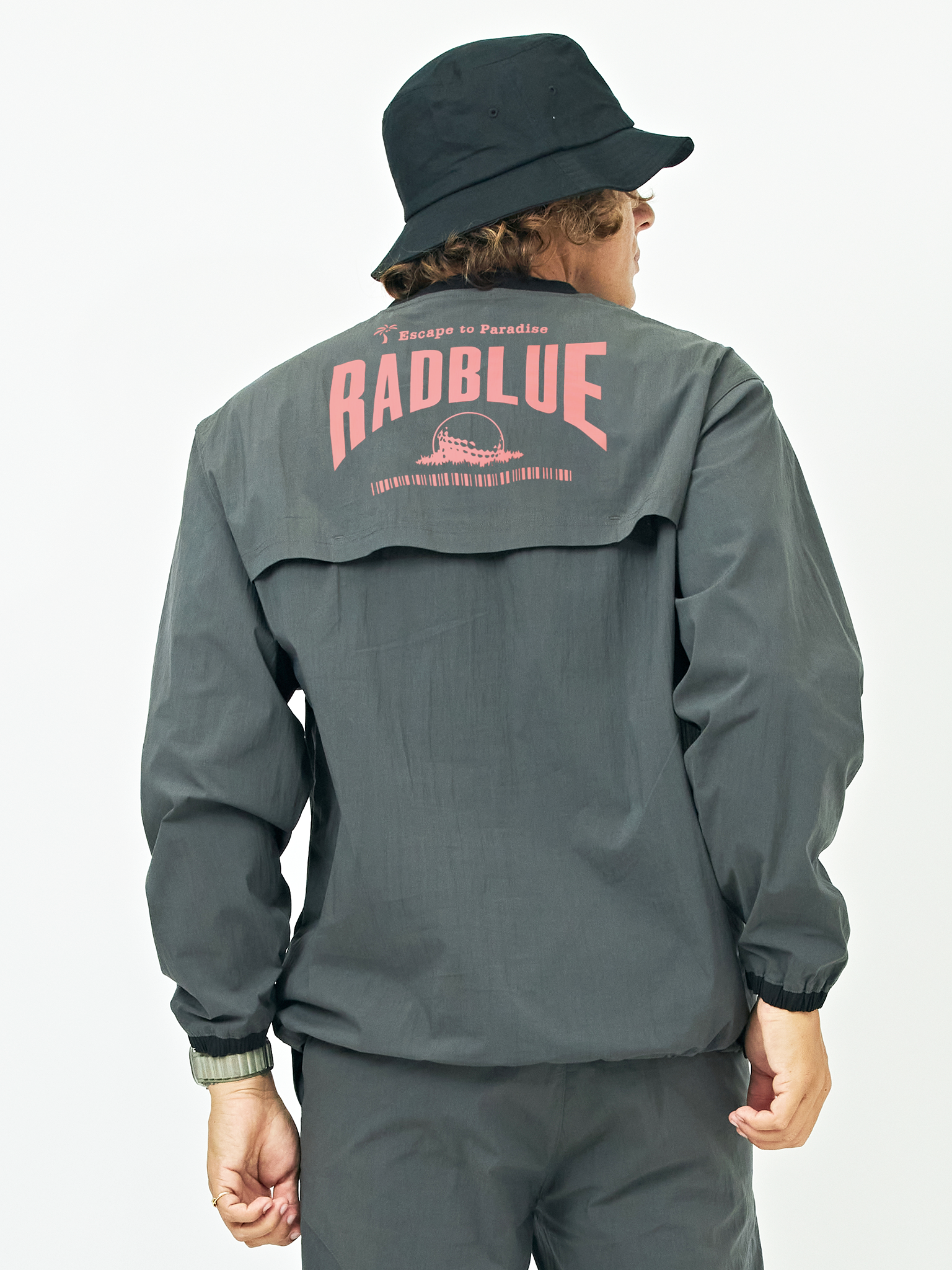 テックコットンナイロンプルオーバー 【arch logo】