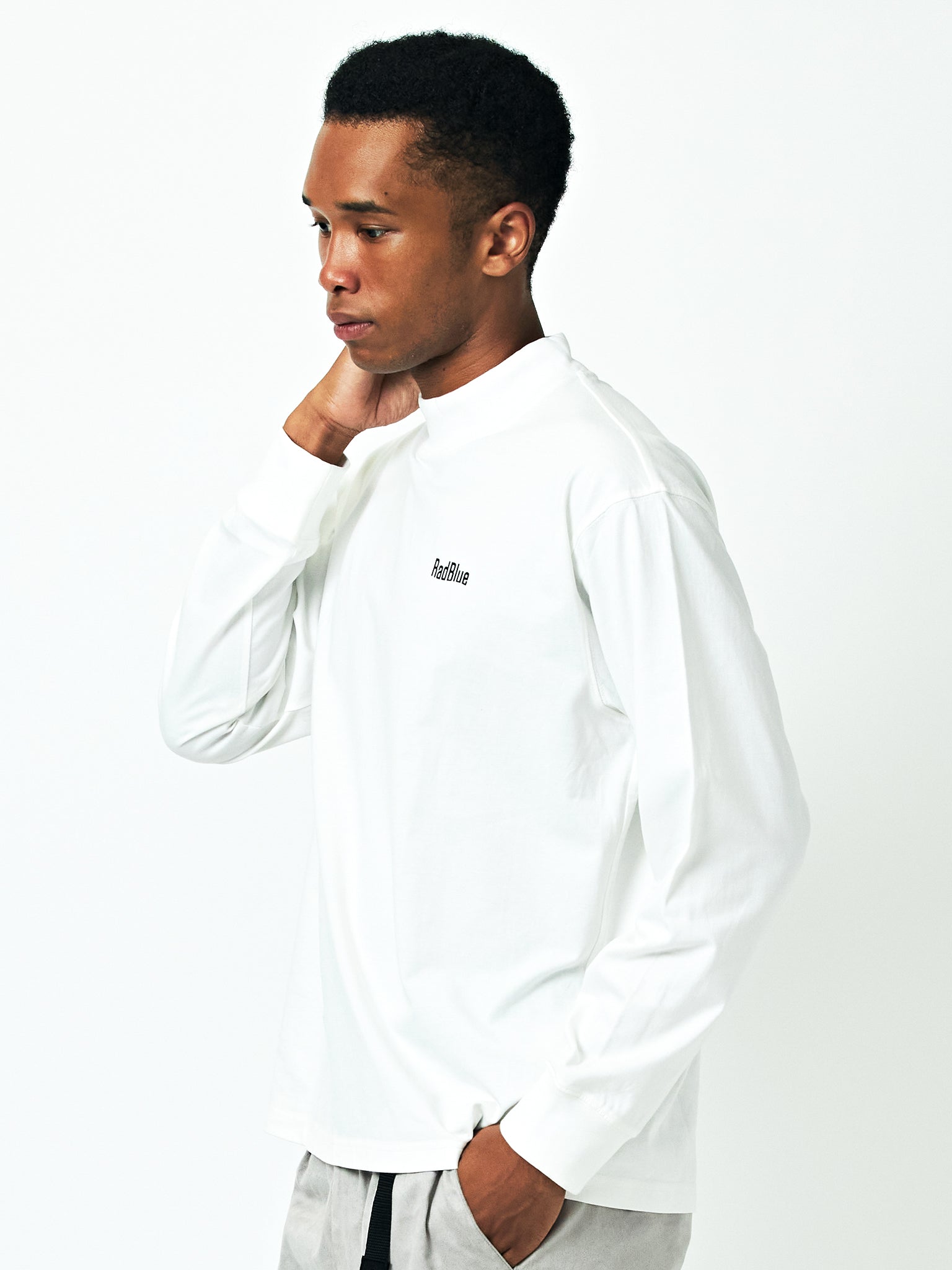 DrySilkyCotton® モックネックロングスリーブ【golf on board】