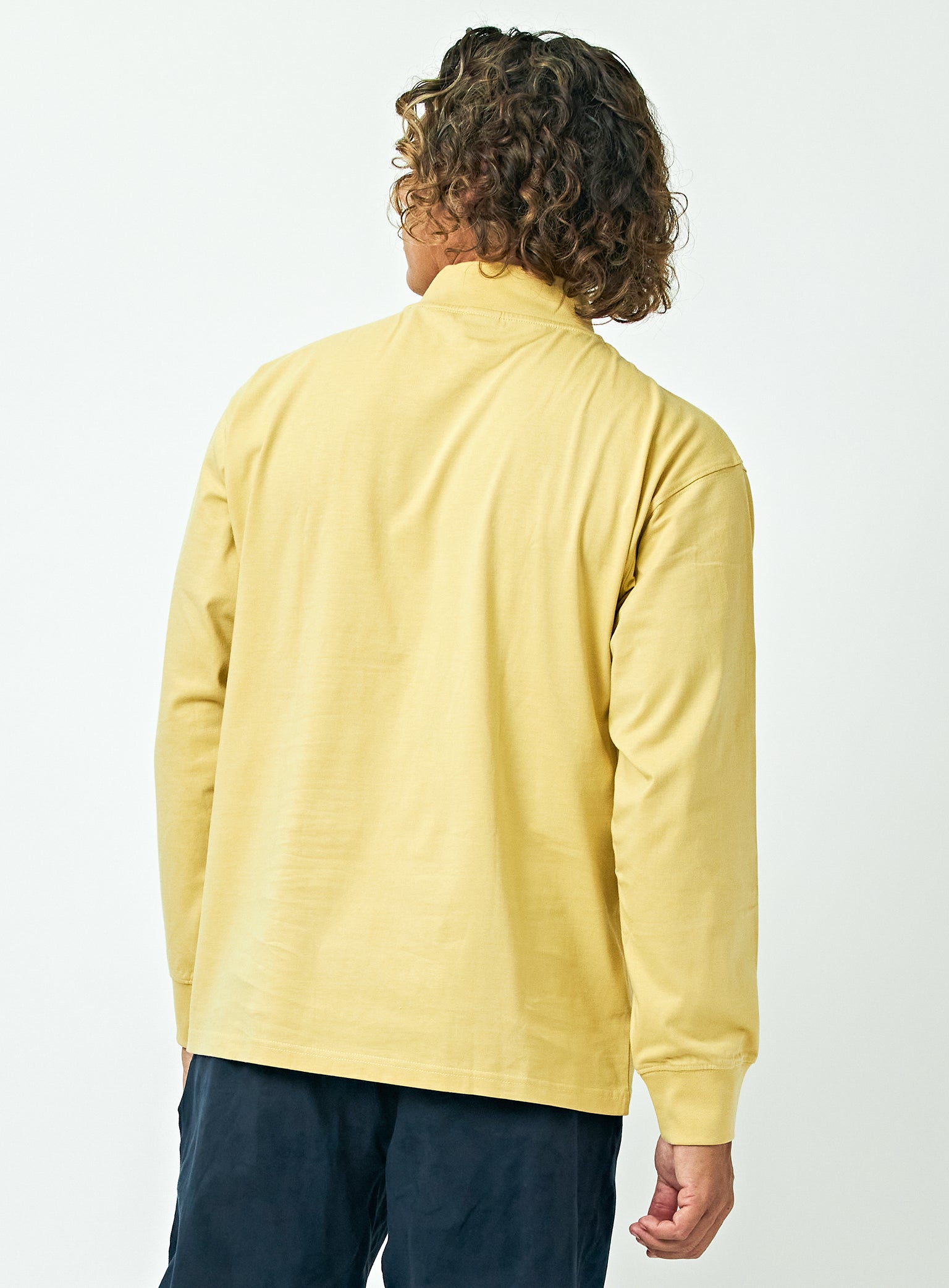 DrySilkyCotton® モックネックロングスリーブ【water surface】