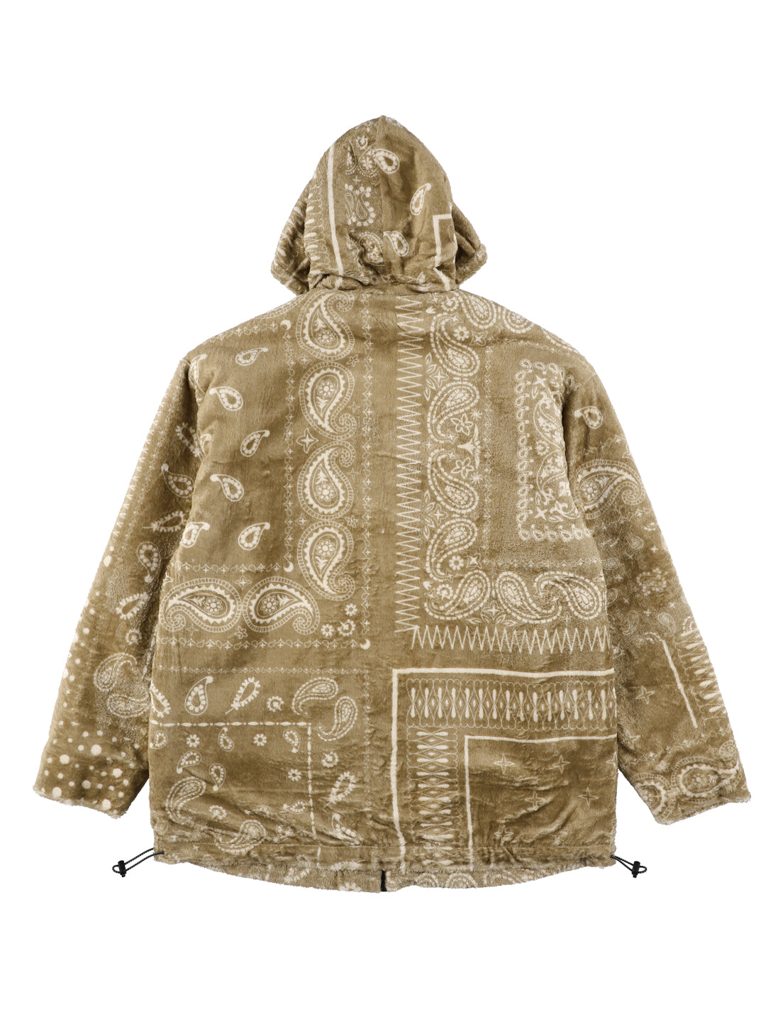 Padded fleece zip hoodie "BANDANA"