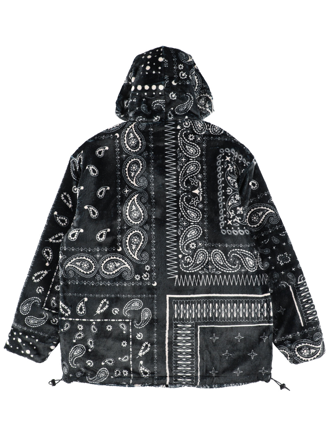 Padded fleece zip hoodie "BANDANA"