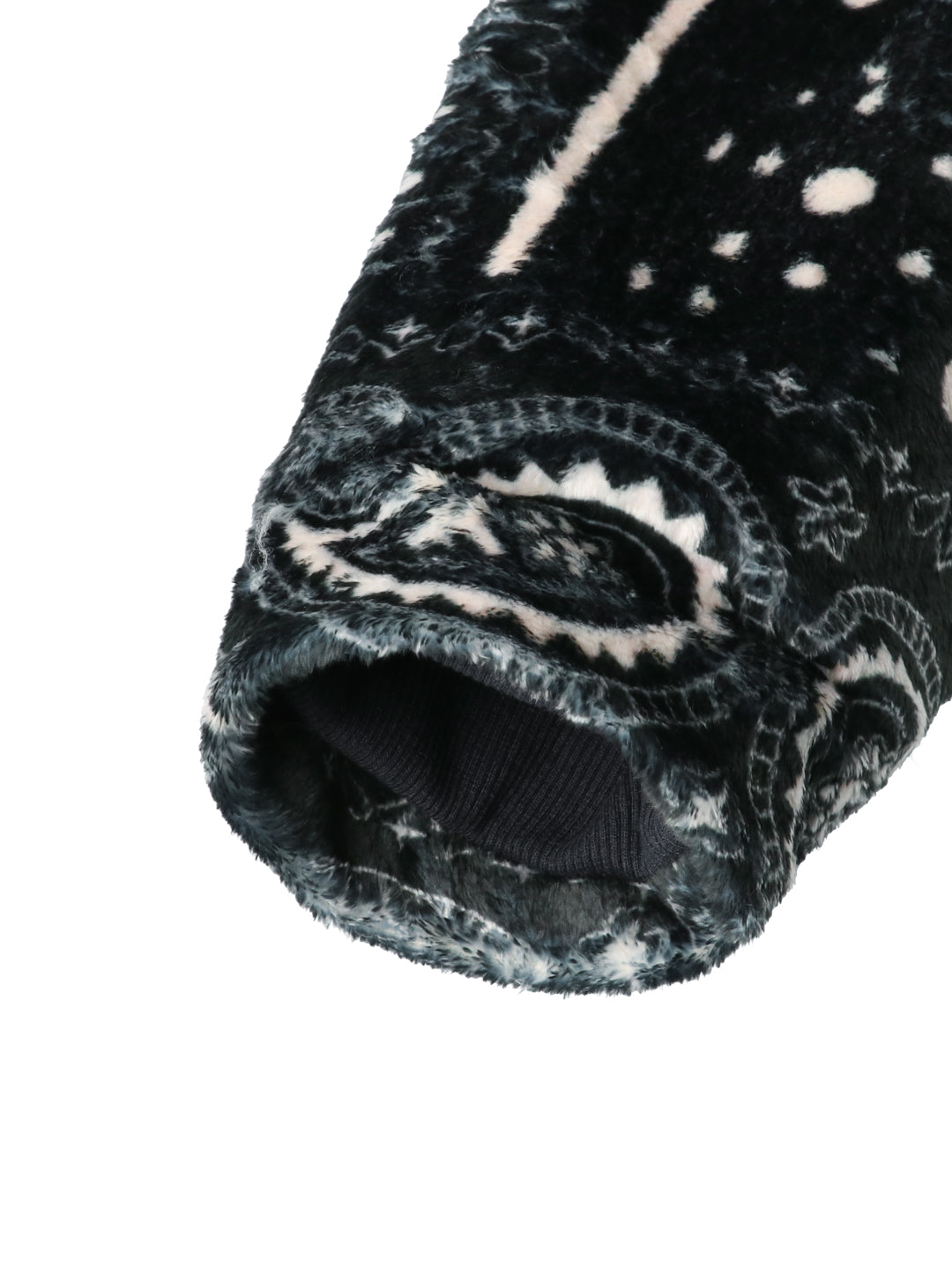 Padded fleece zip hoodie "BANDANA"