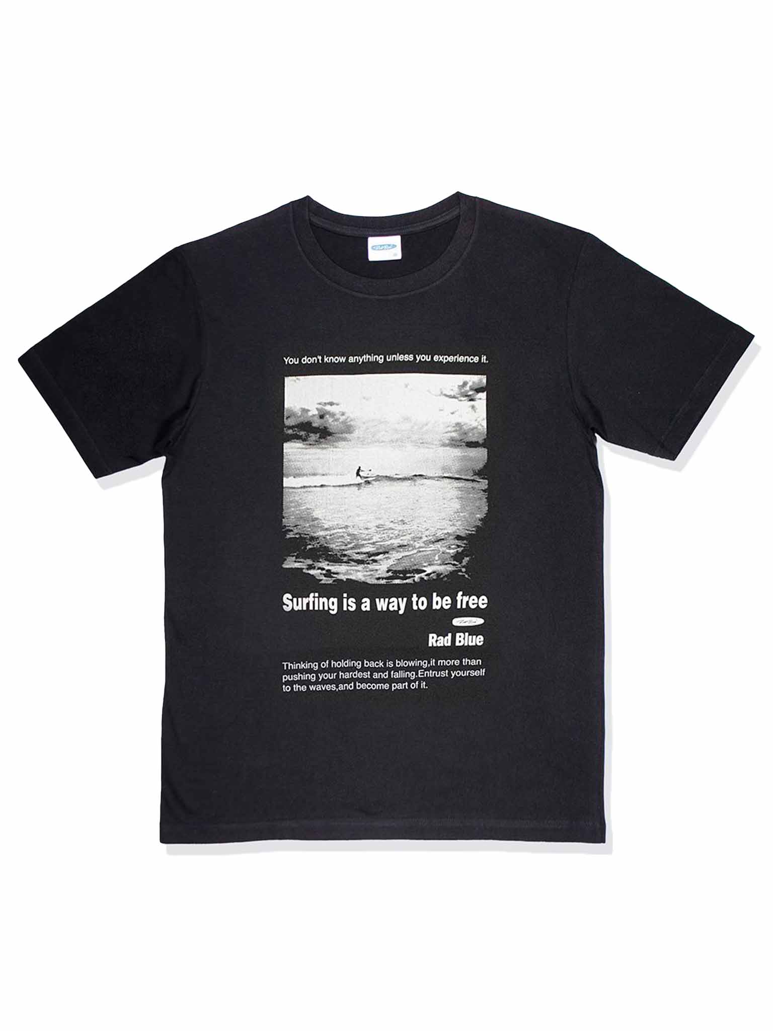 セミコーマコットン半袖メンズTシャツ【SURF PHOTO】