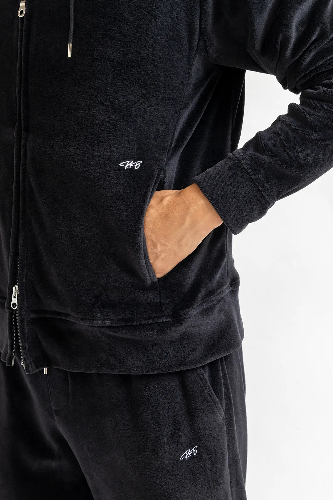 “RB  Collection”VELOR W-ZIP HOODIE