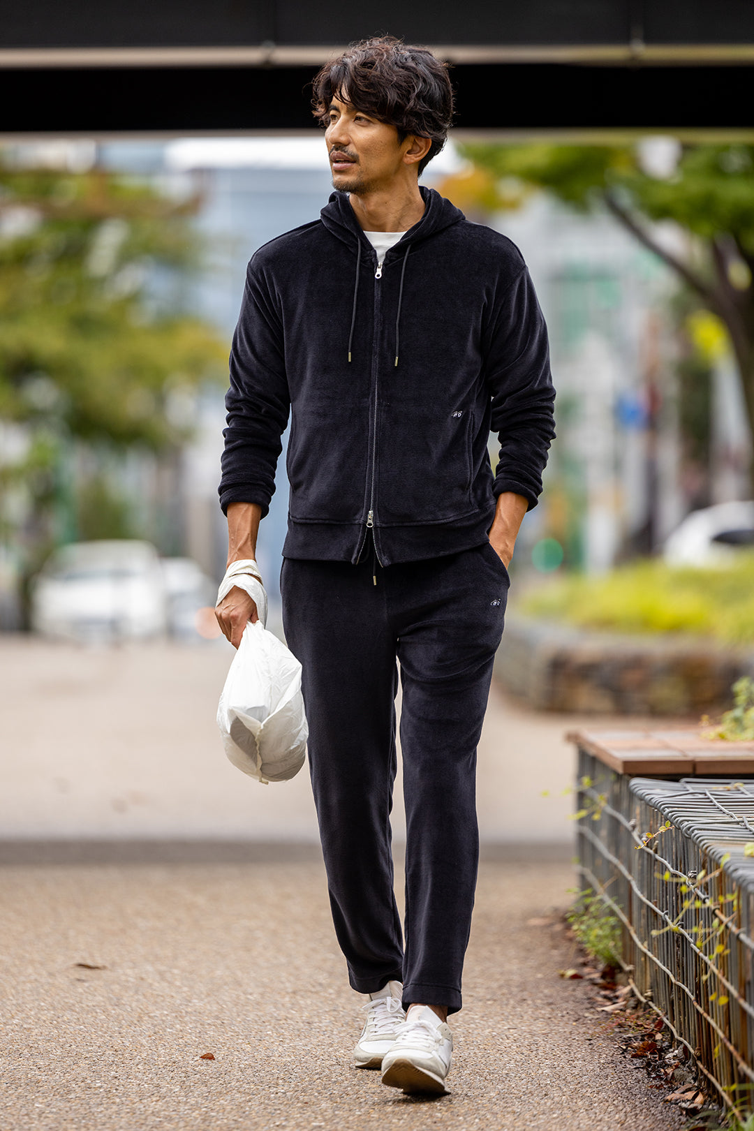“RB  Collection”VELOR W-ZIP HOODIE