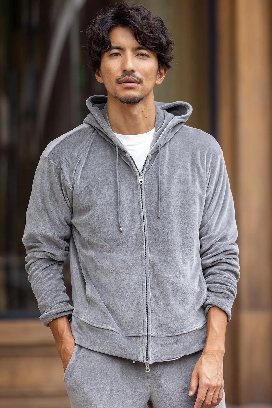 “RB  Collection”VELOR W-ZIP HOODIE