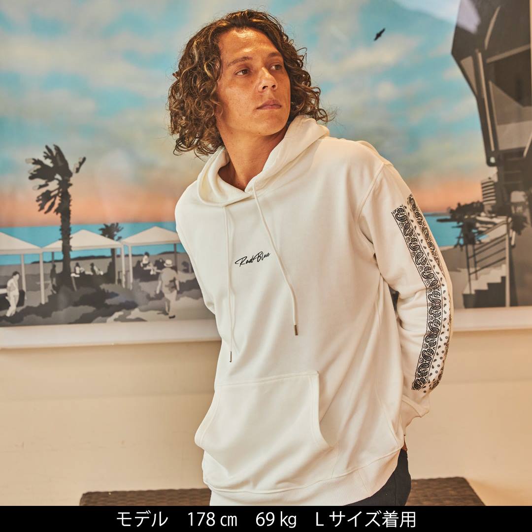 スーピマコットン スウェットパーカー【BANDANA】