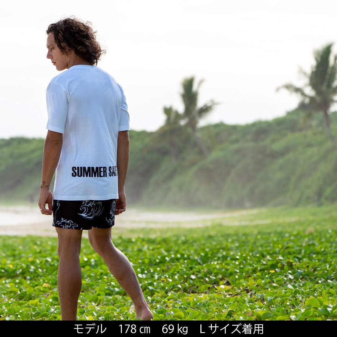 セミコーマコットン半袖メンズTシャツ【SUMMER SAFARI】