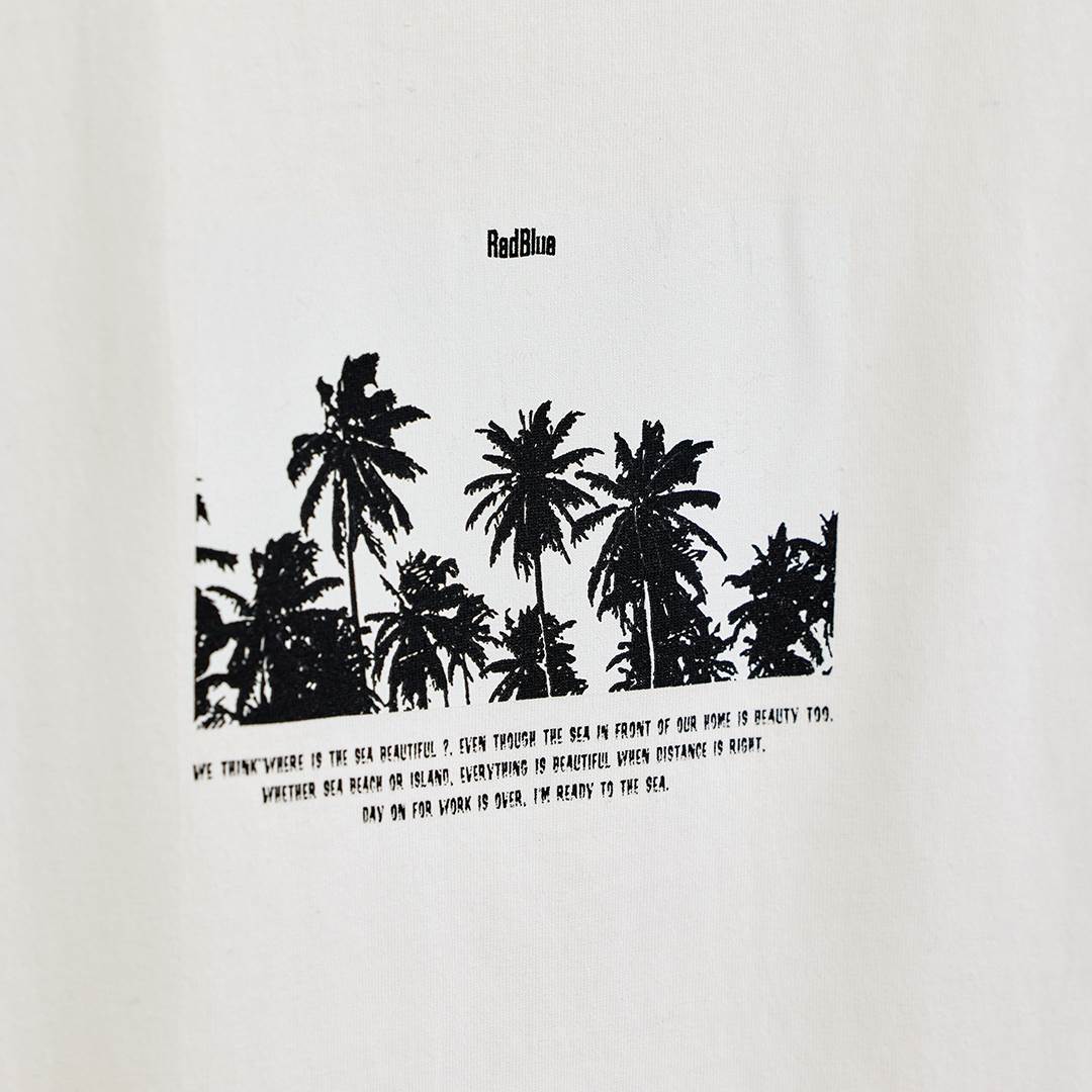 OEコットン 半袖メンズTシャツ【PALM】