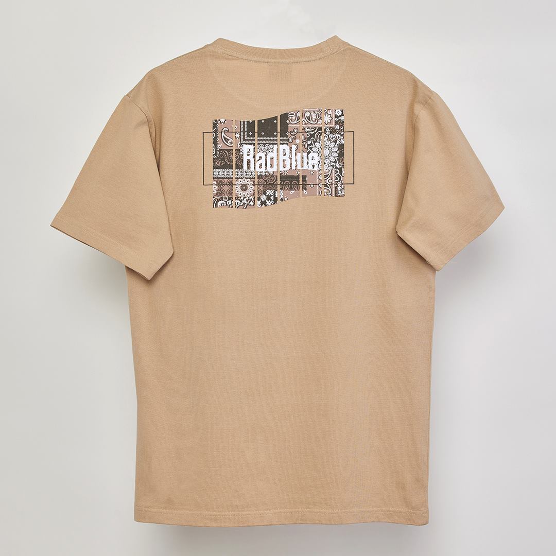 OEコットン 半袖メンズTシャツ【BANDANA FLAG】