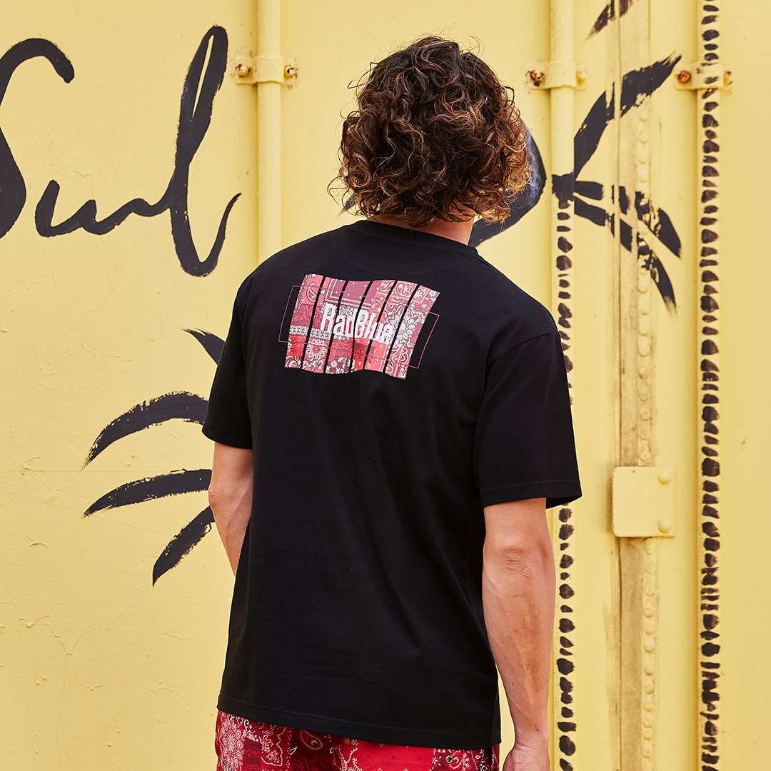 OEコットン 半袖メンズTシャツ【BANDANA FLAG】