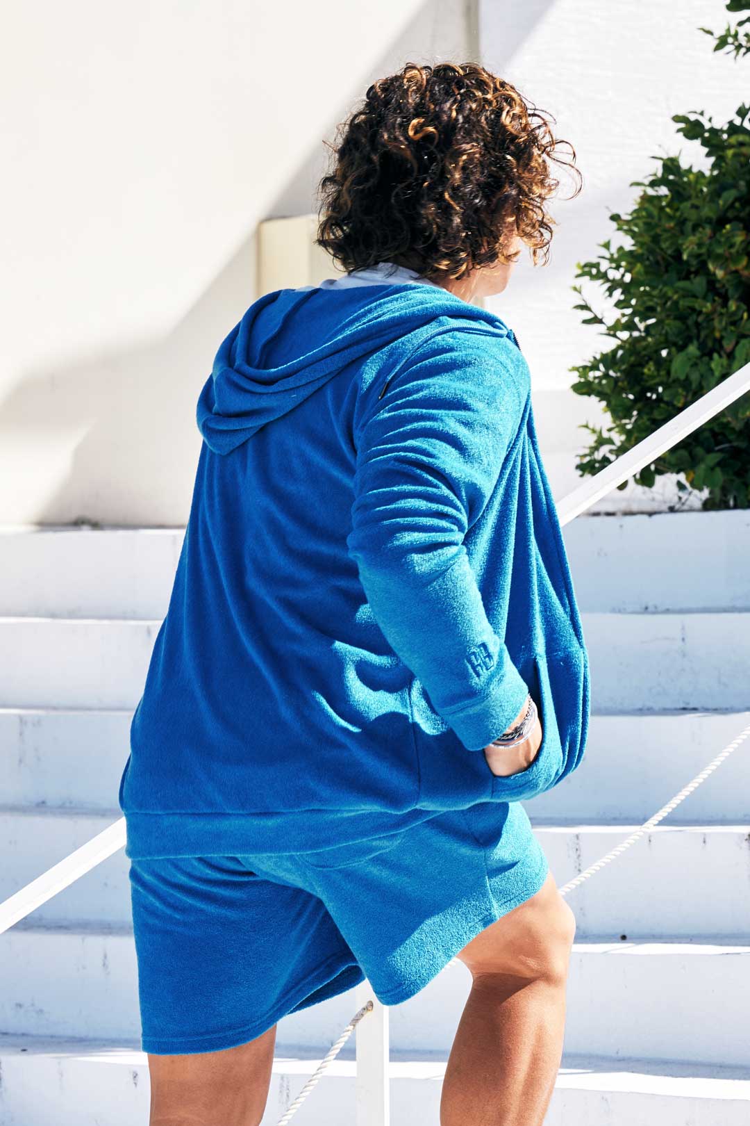 3Dパイルジップパーカー