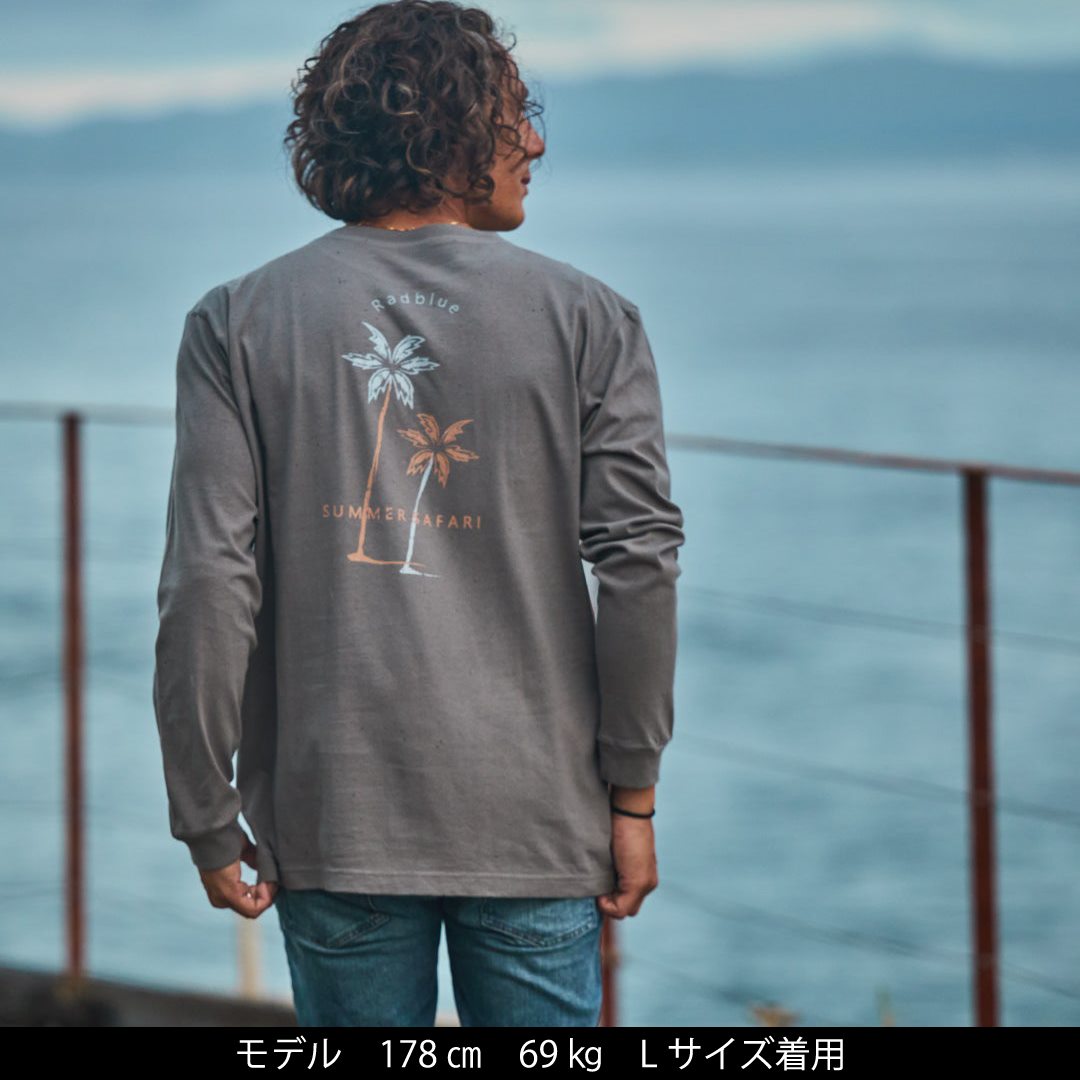 OEコットン ロングスリーブTシャツ【2Palm】